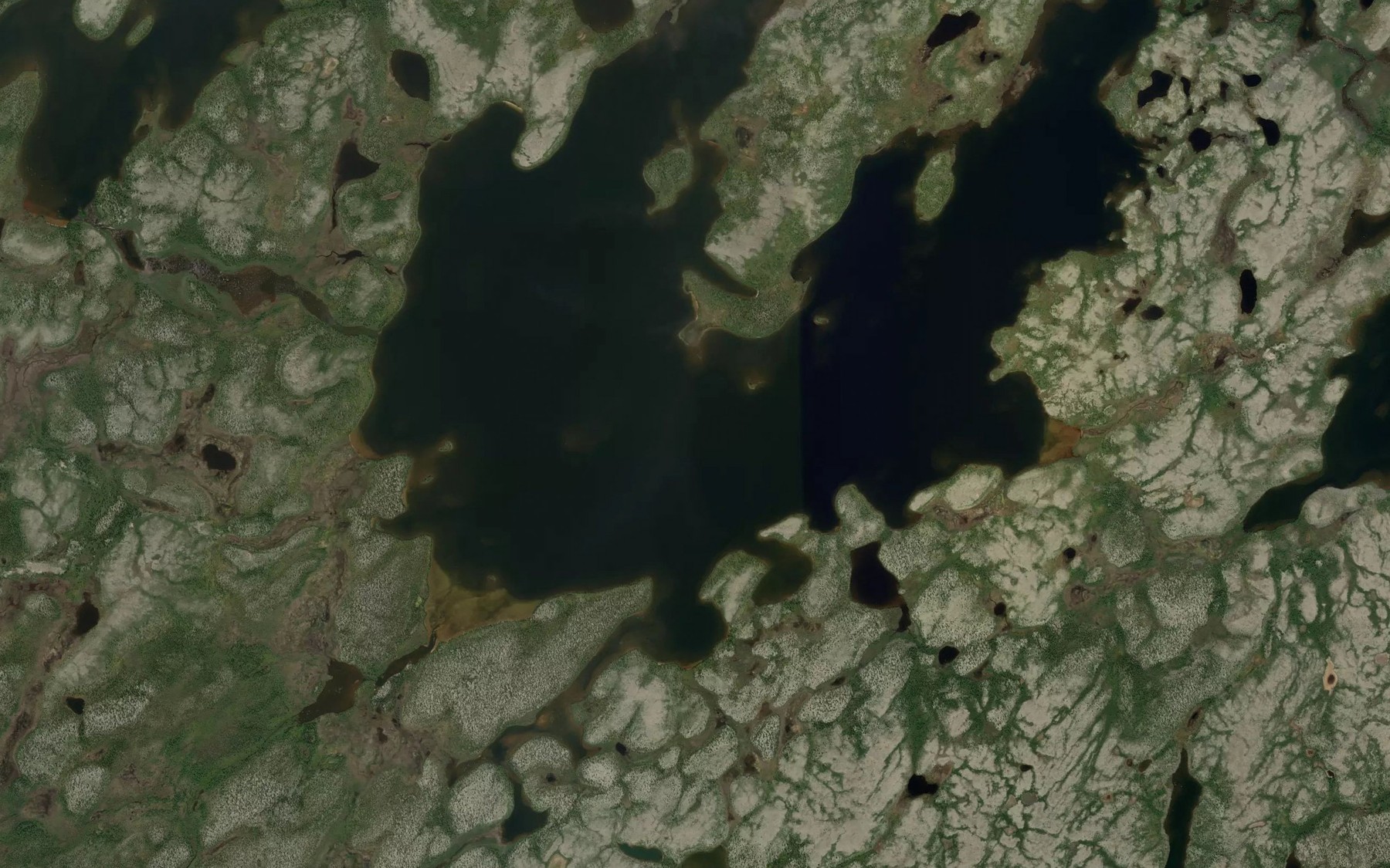 Satellite map of the Lac Manon