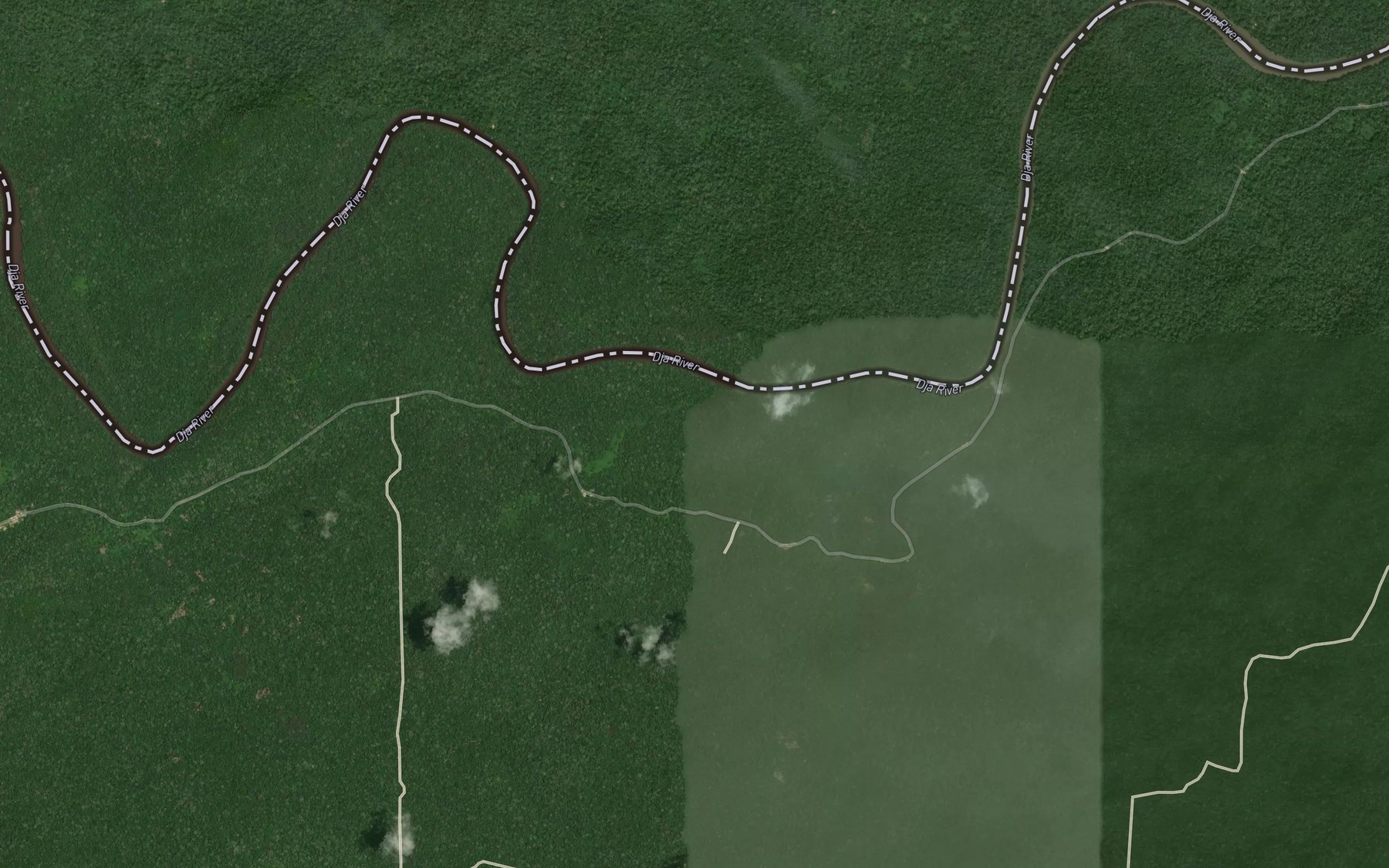 Satellite map of the Nakololo