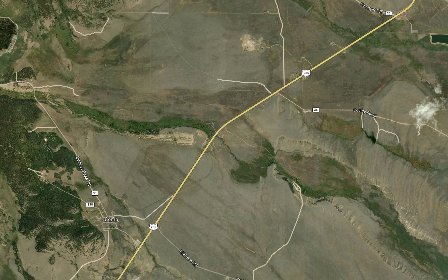 Satellite map of the Dunbar Number 1 Ditch