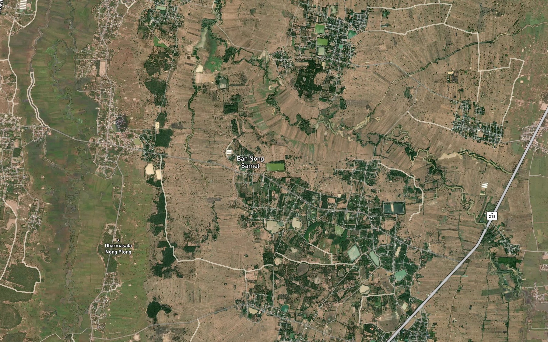 Satellite map of the Nong Bu Ta Wet