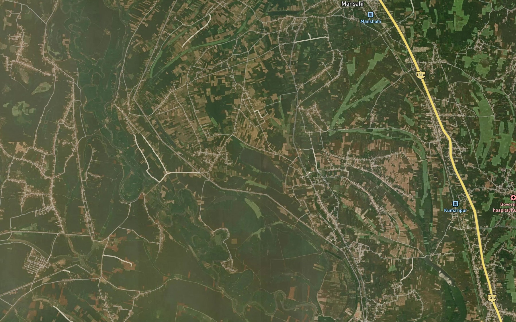 Satellite map of the Champadah
