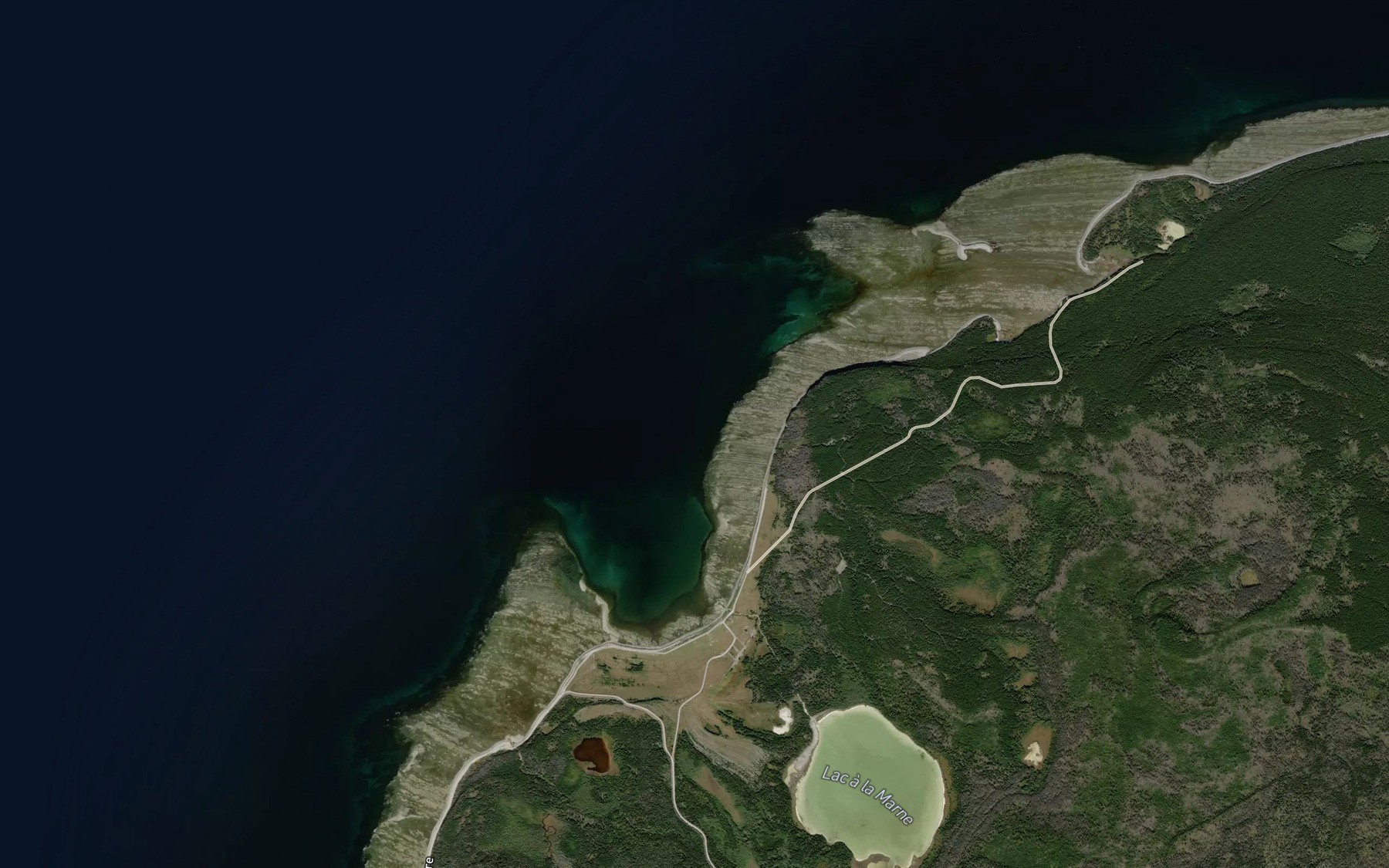 Satellite map of the Baie Sainte-Claire