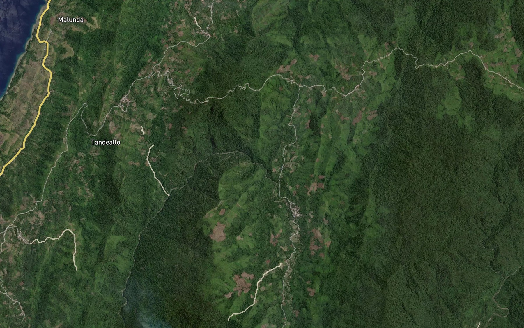 Satellite map of the Salu Lemo