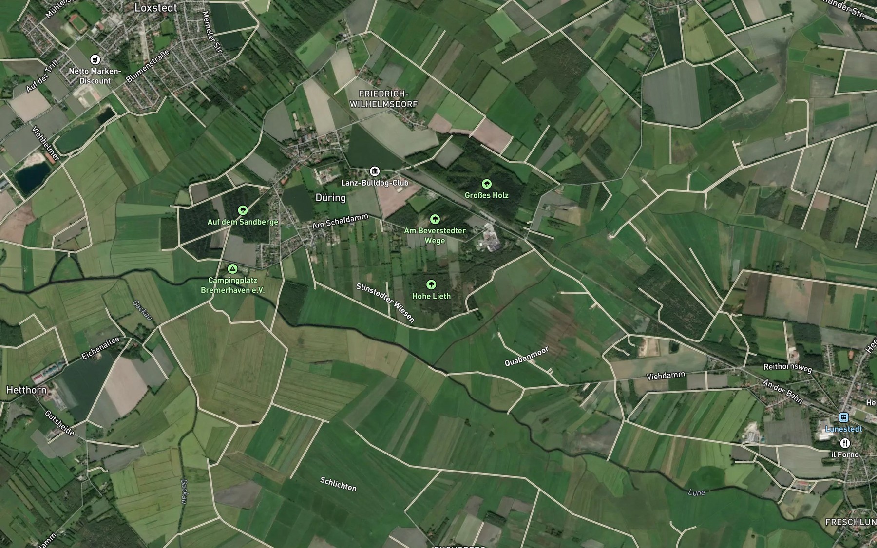 Satellite map of the Grosse Beek