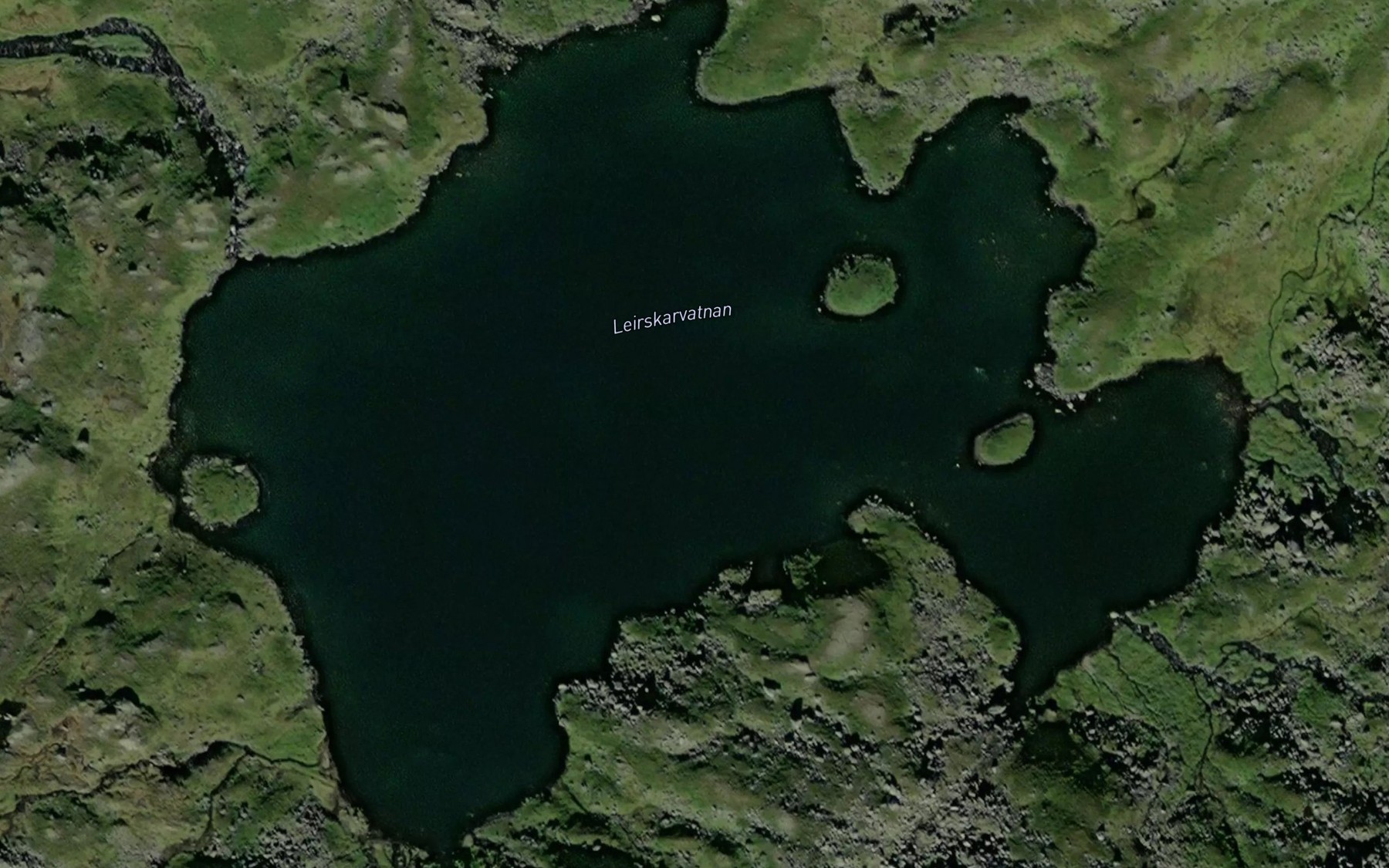 Satellite map of the Leirskarvatnan
