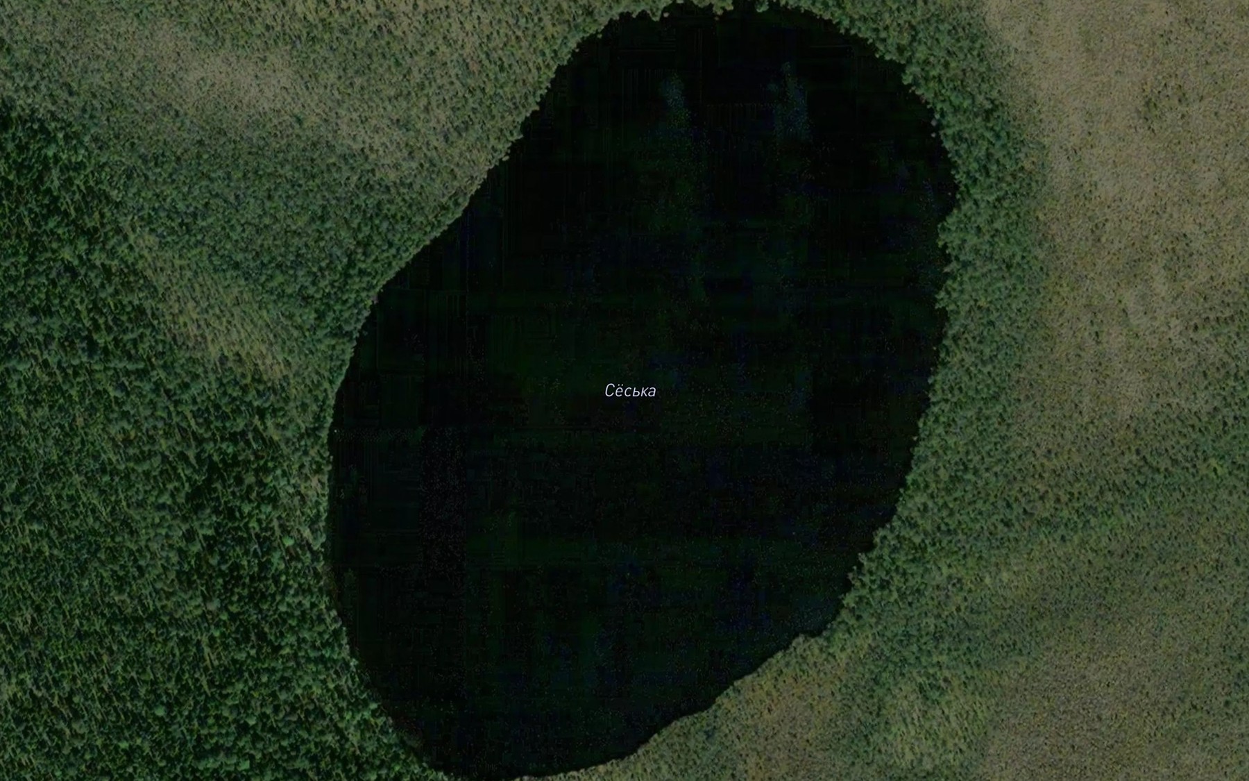 Satellite map of the Ozero Ses'ka