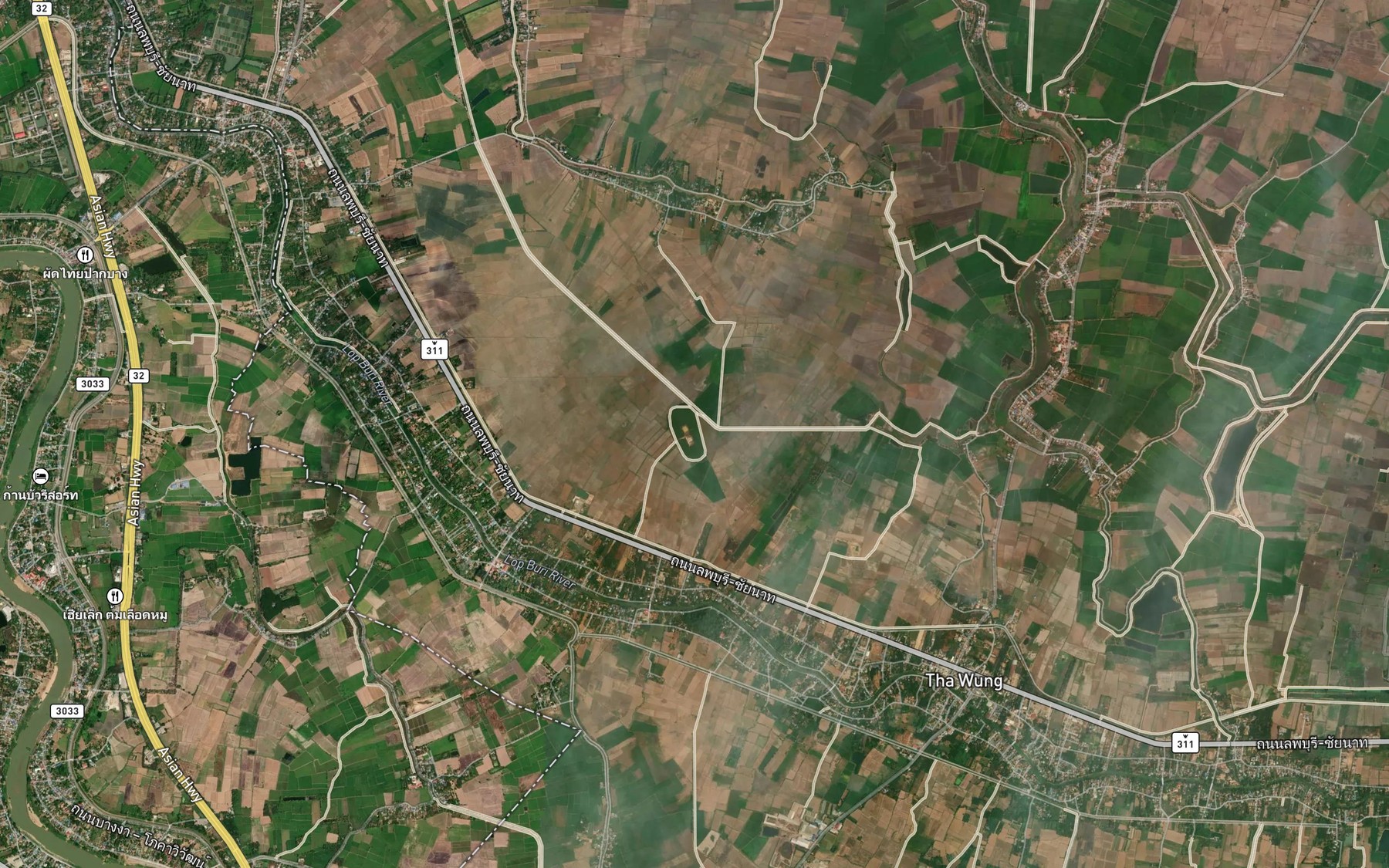 Satellite map of the Nong Lat Taphian