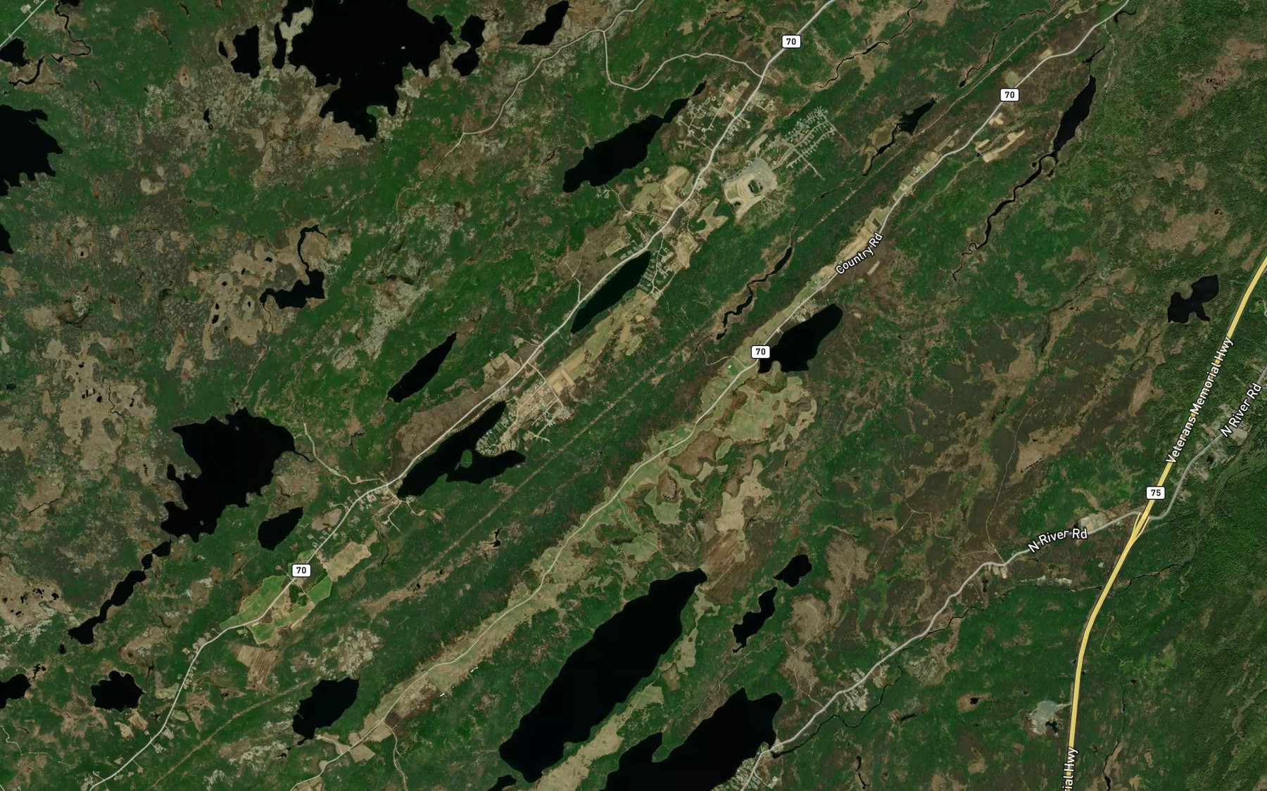 Satellite map of the First Pond