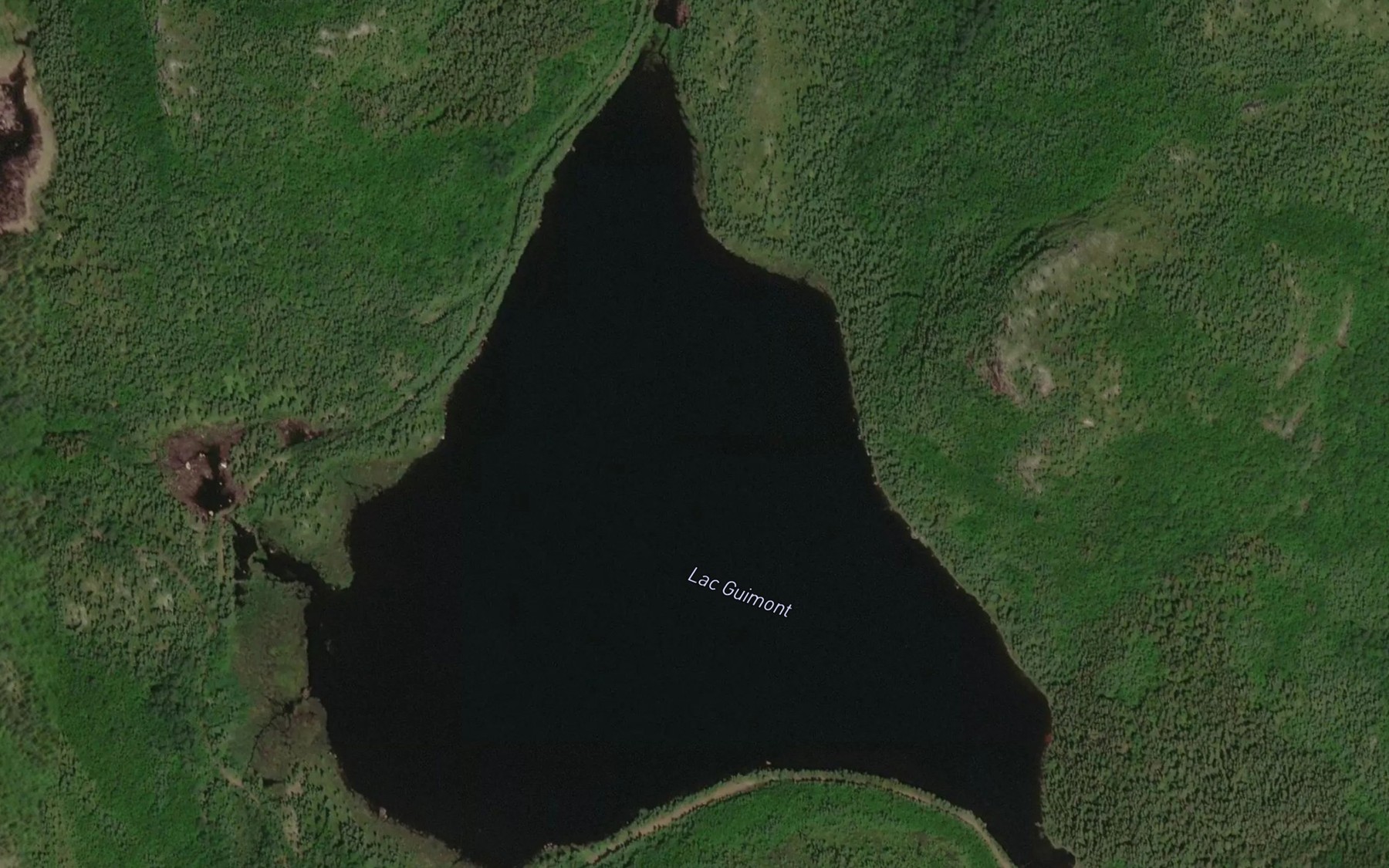 Satellite map of the Lac Guimont