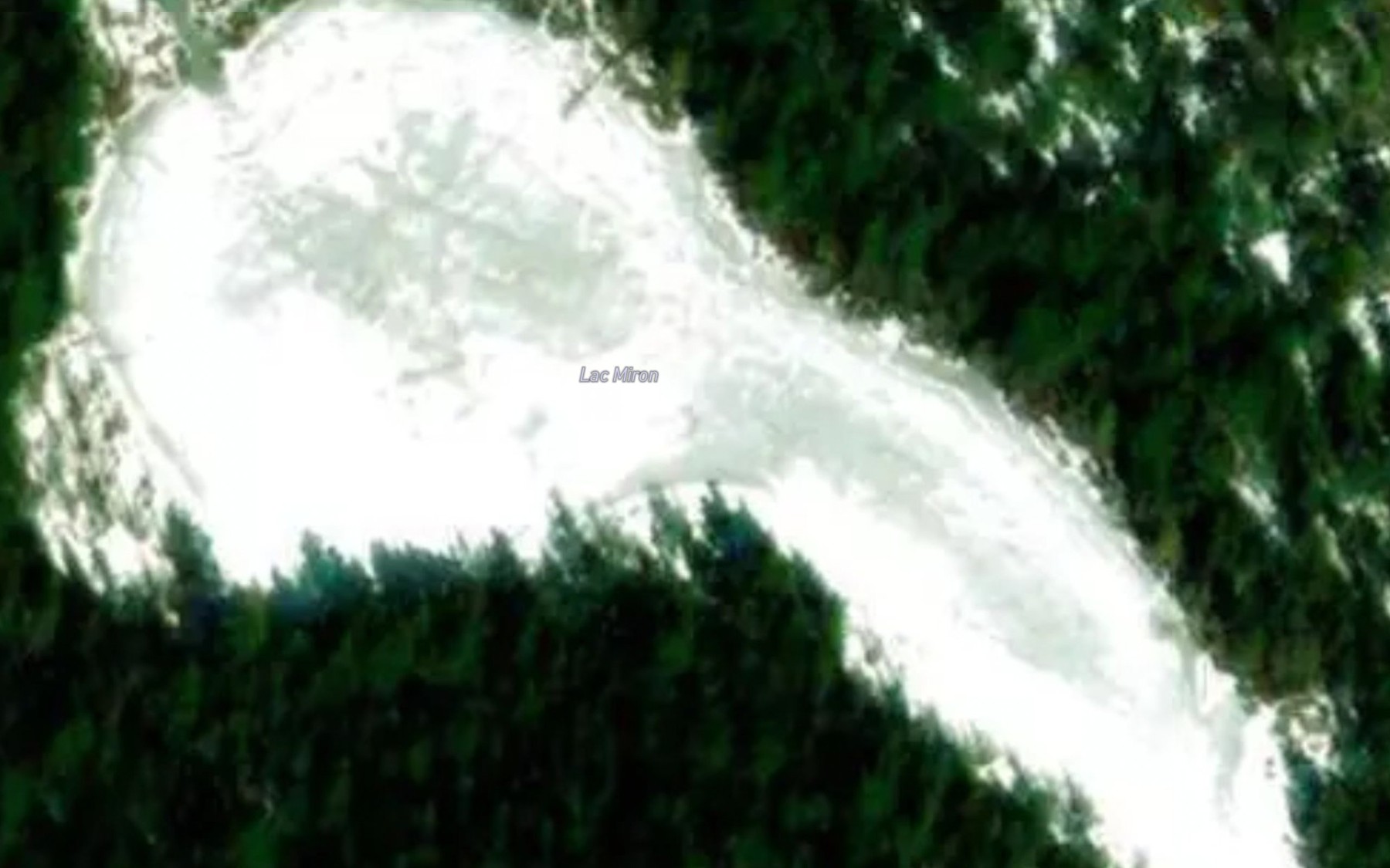 Satellite map of the Lac Miron