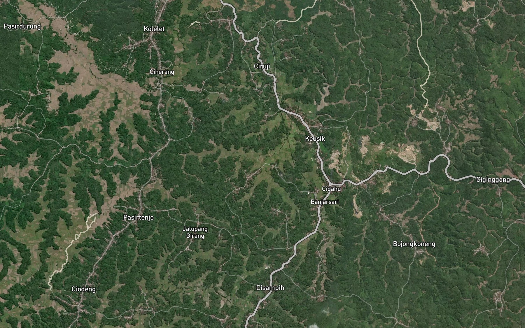 Satellite map of the Ci Kalapa