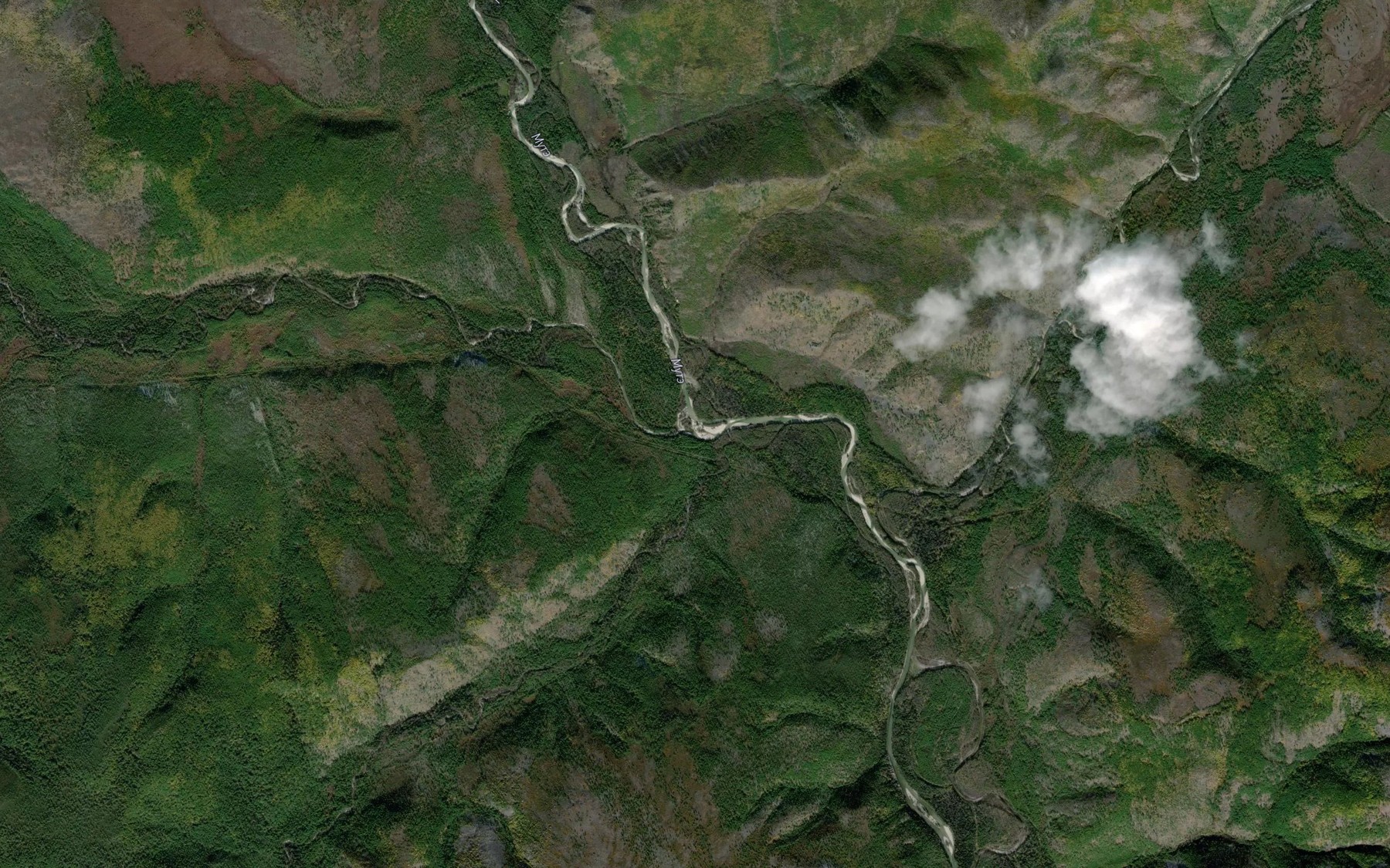 Satellite map of the Tugedyak