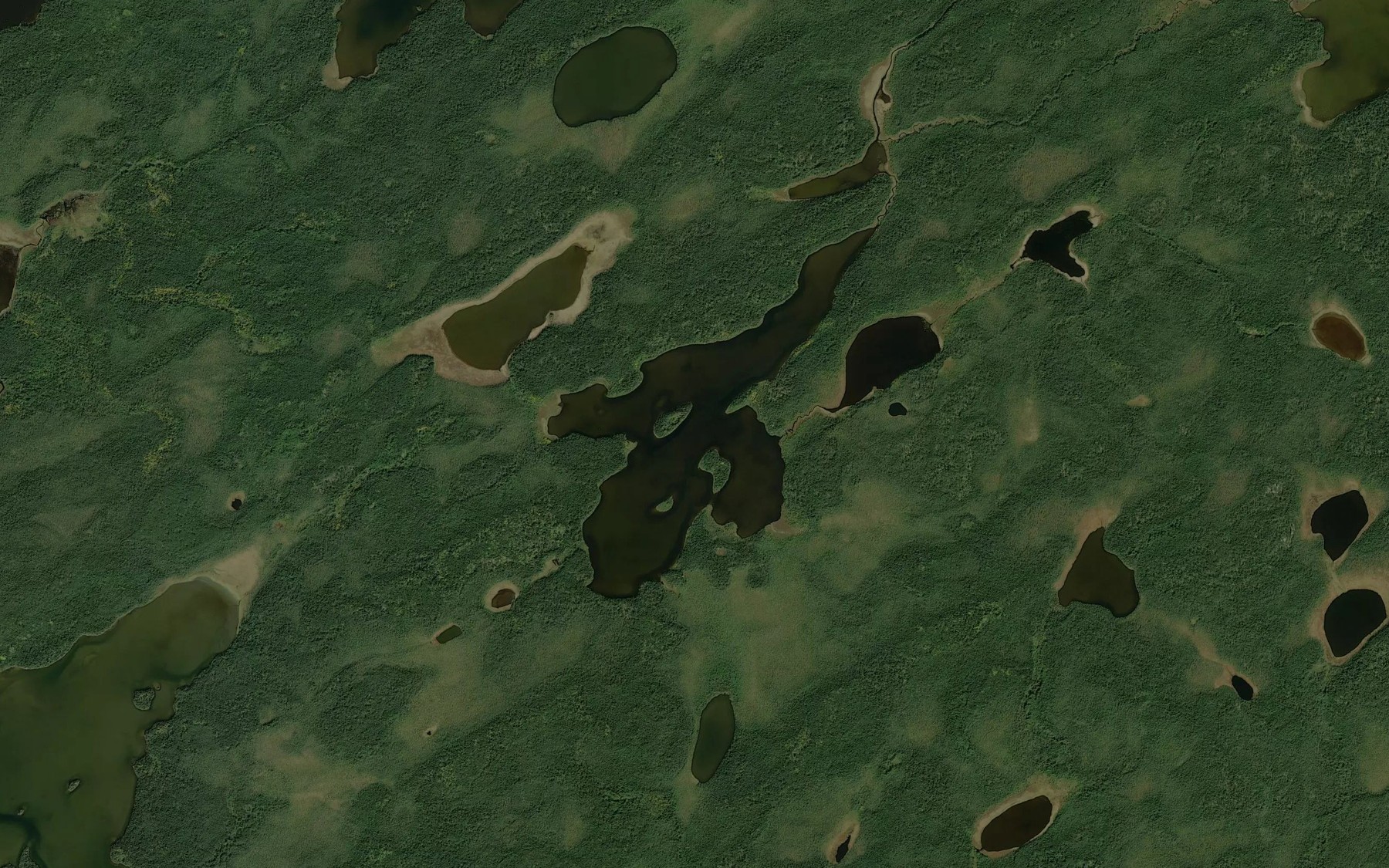 Satellite map of the Northmore Lake