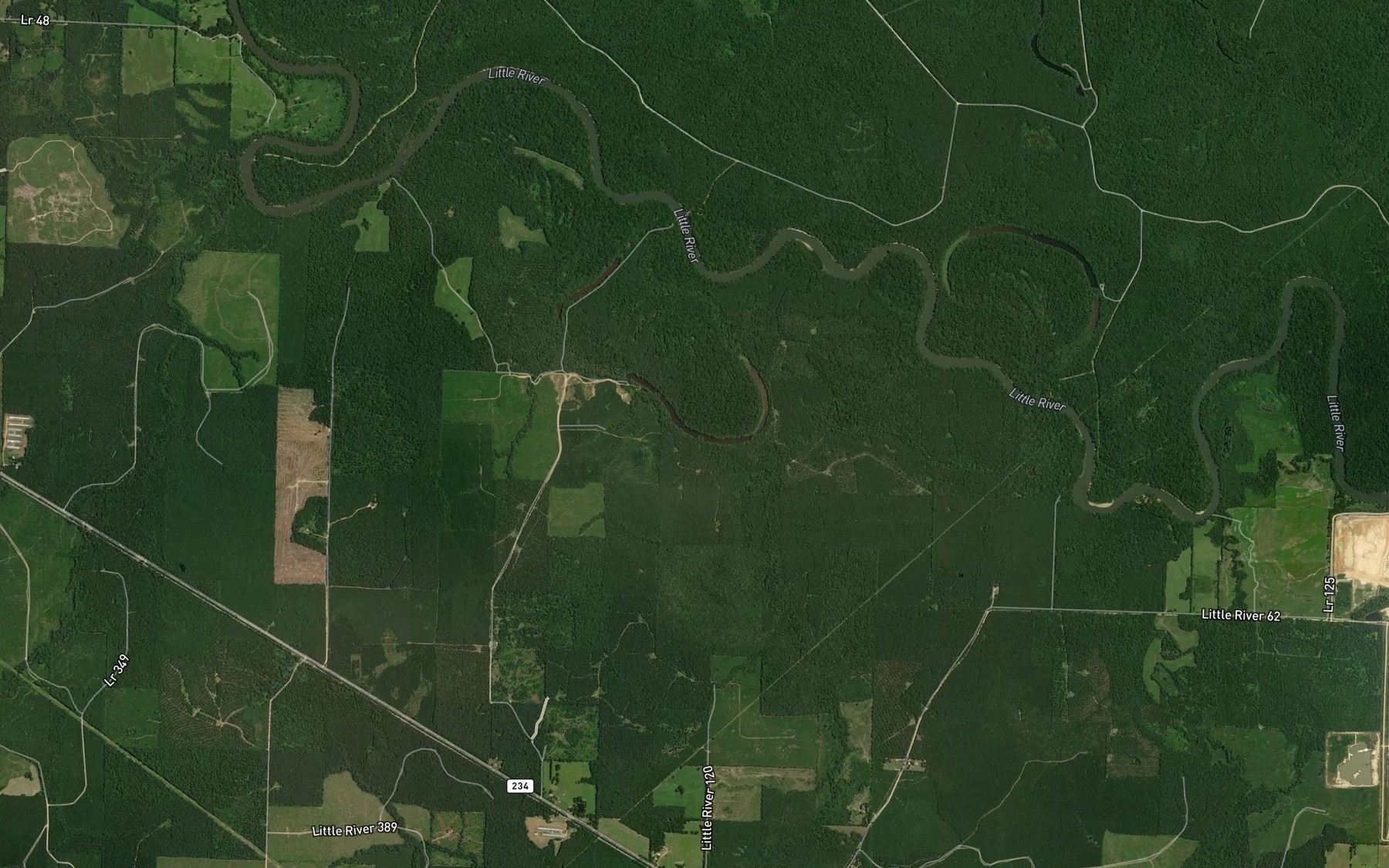 Satellite map of the Boggy Slough