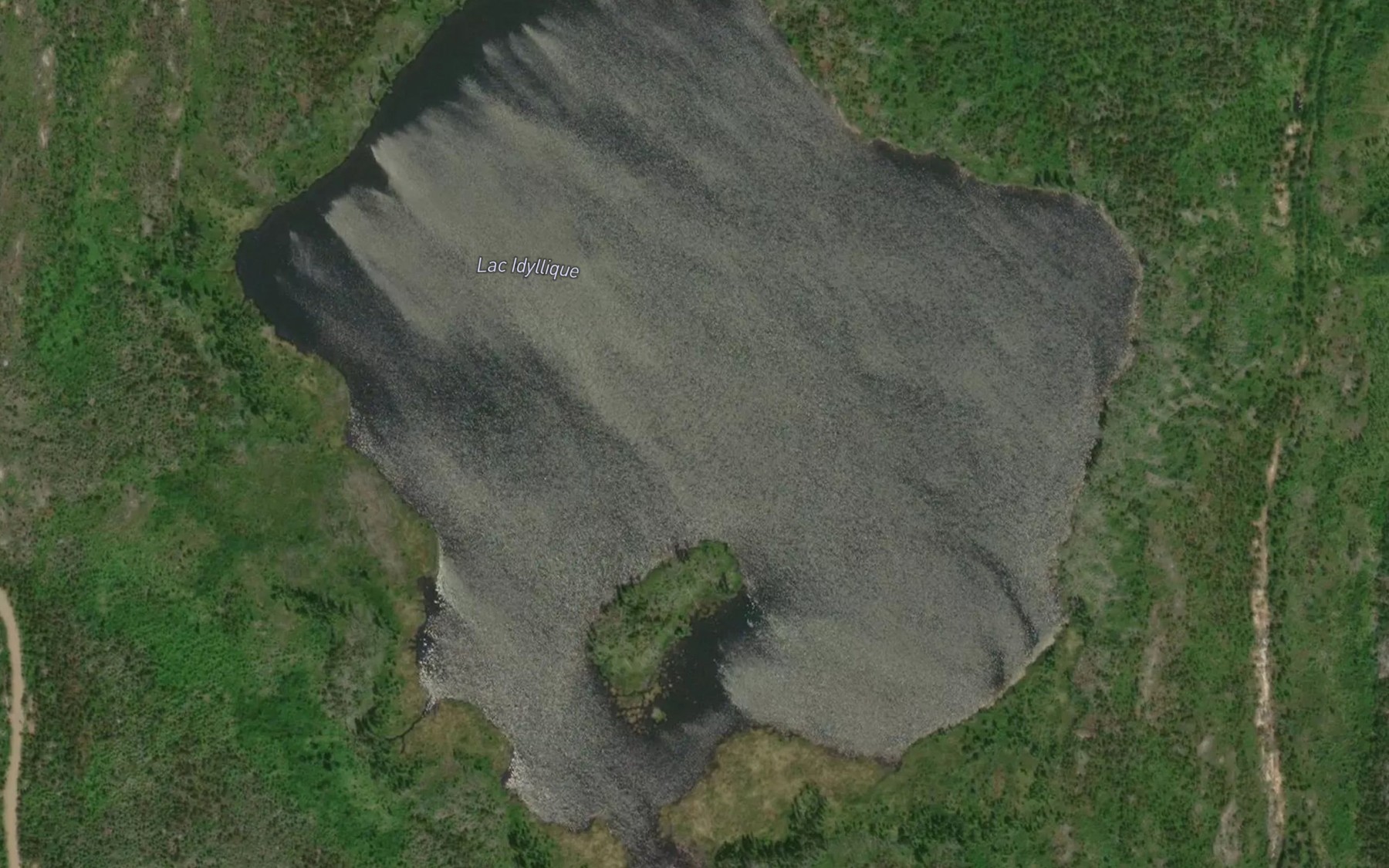Satellite map of the Lac Idyllique