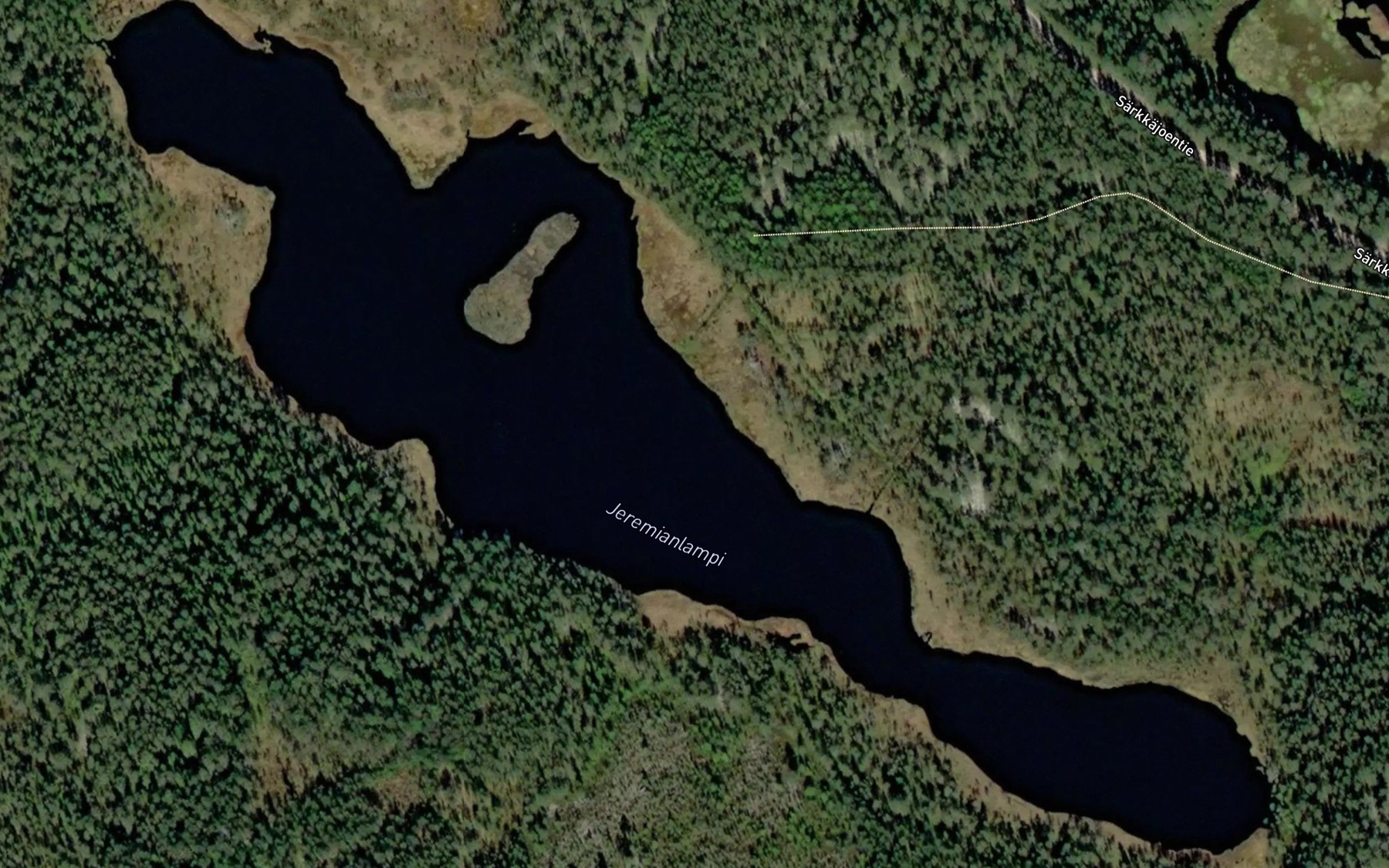 Satellite map of the Jeremianlampi