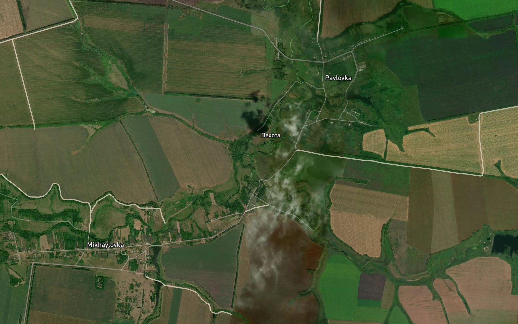 Satellite map of the Solonka