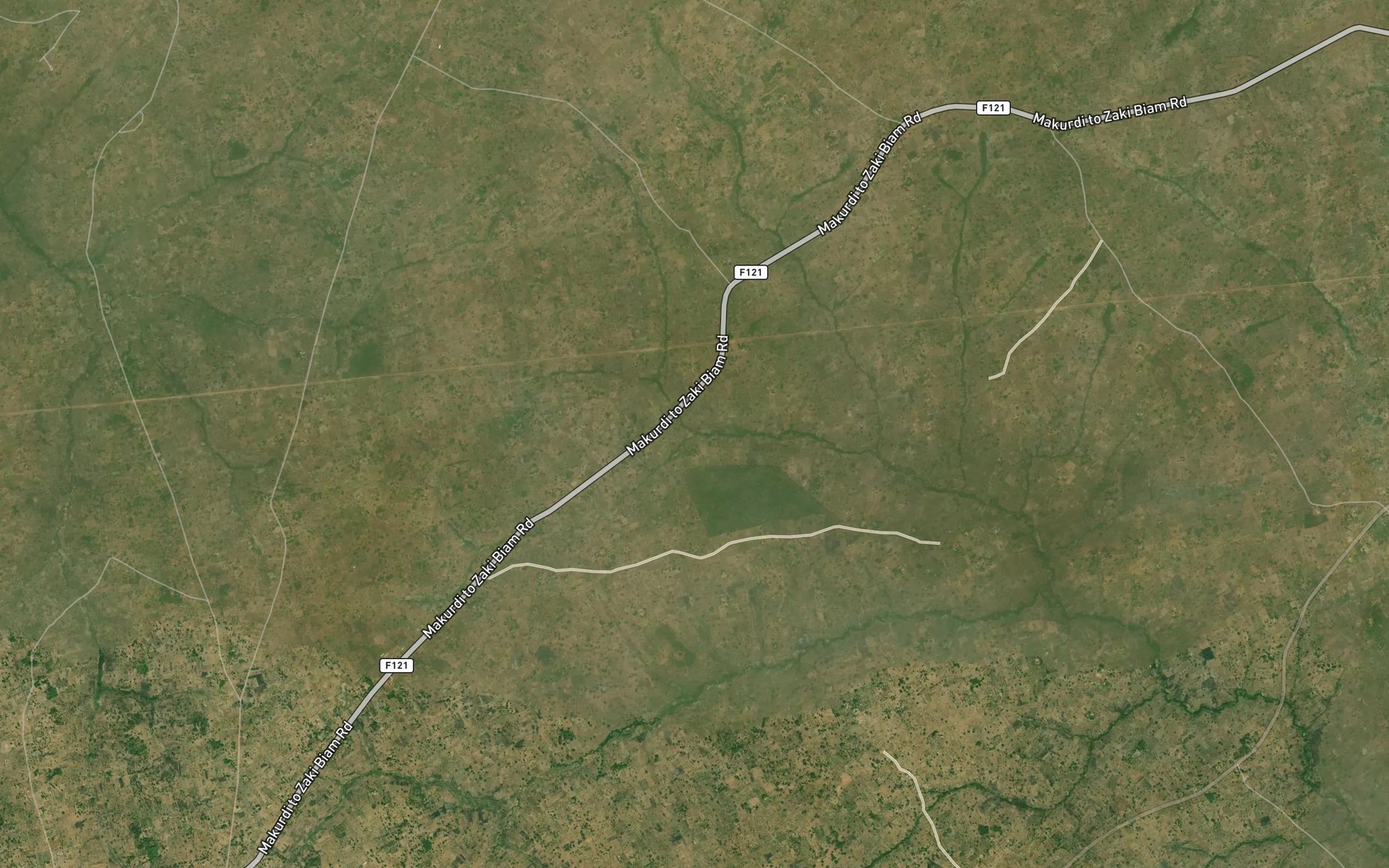 Satellite map of the River Anza