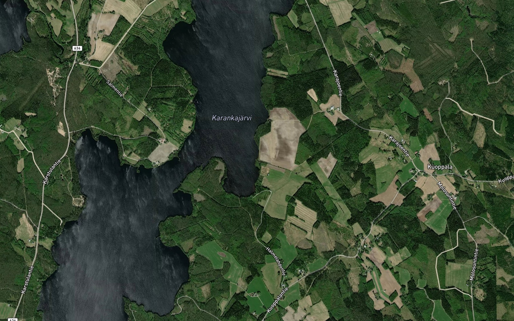Satellite map of the Alapuro