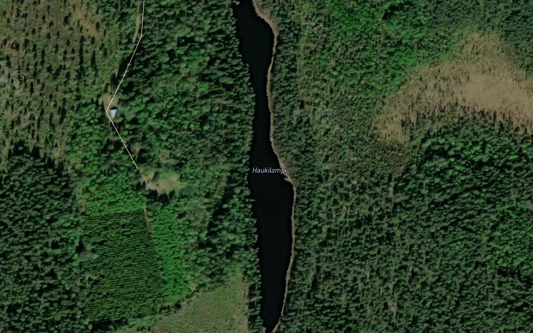 Satellite map of the Haukilampi