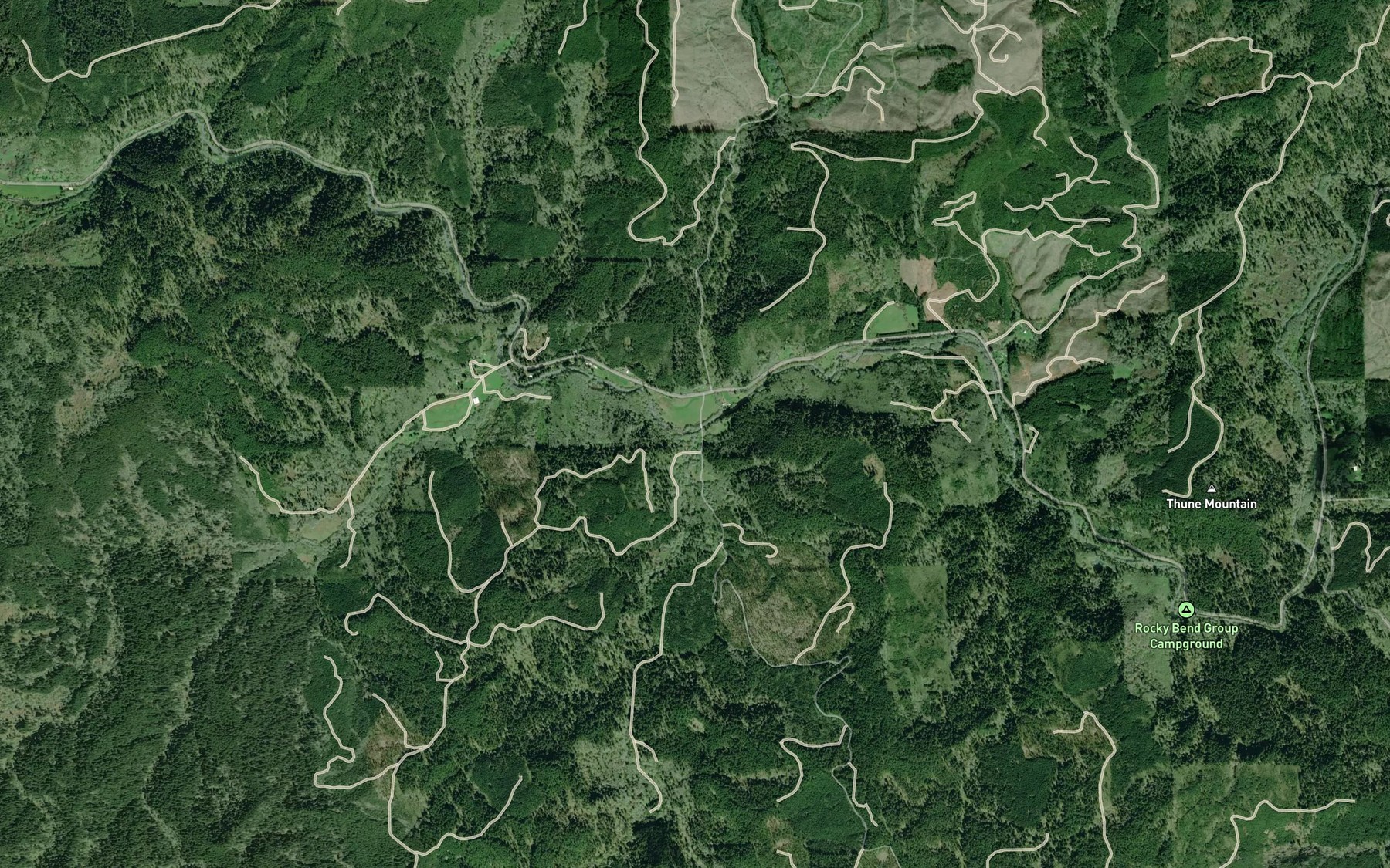 Satellite map of the Niagara Creek