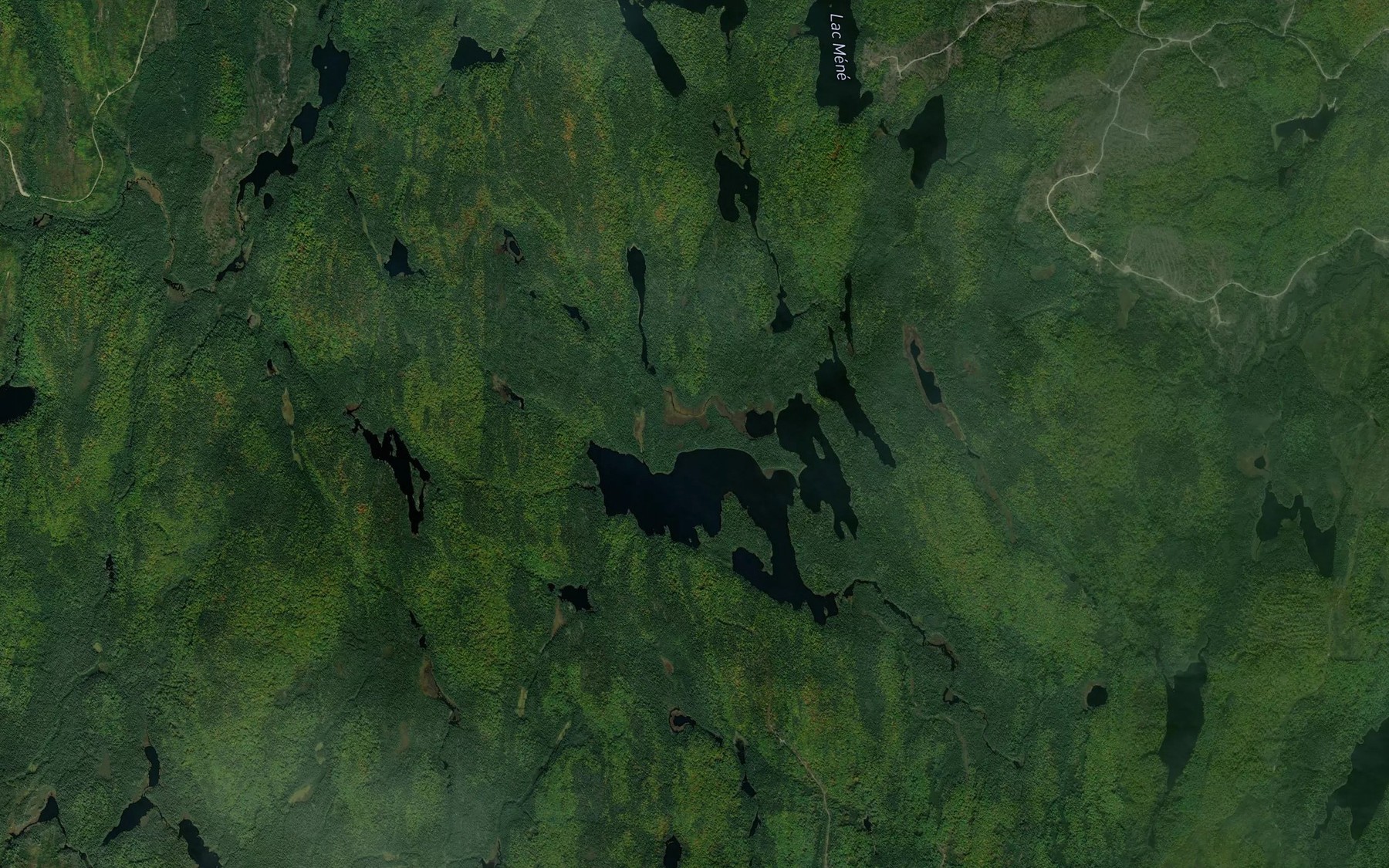 Satellite map of the Lacs Blanchard