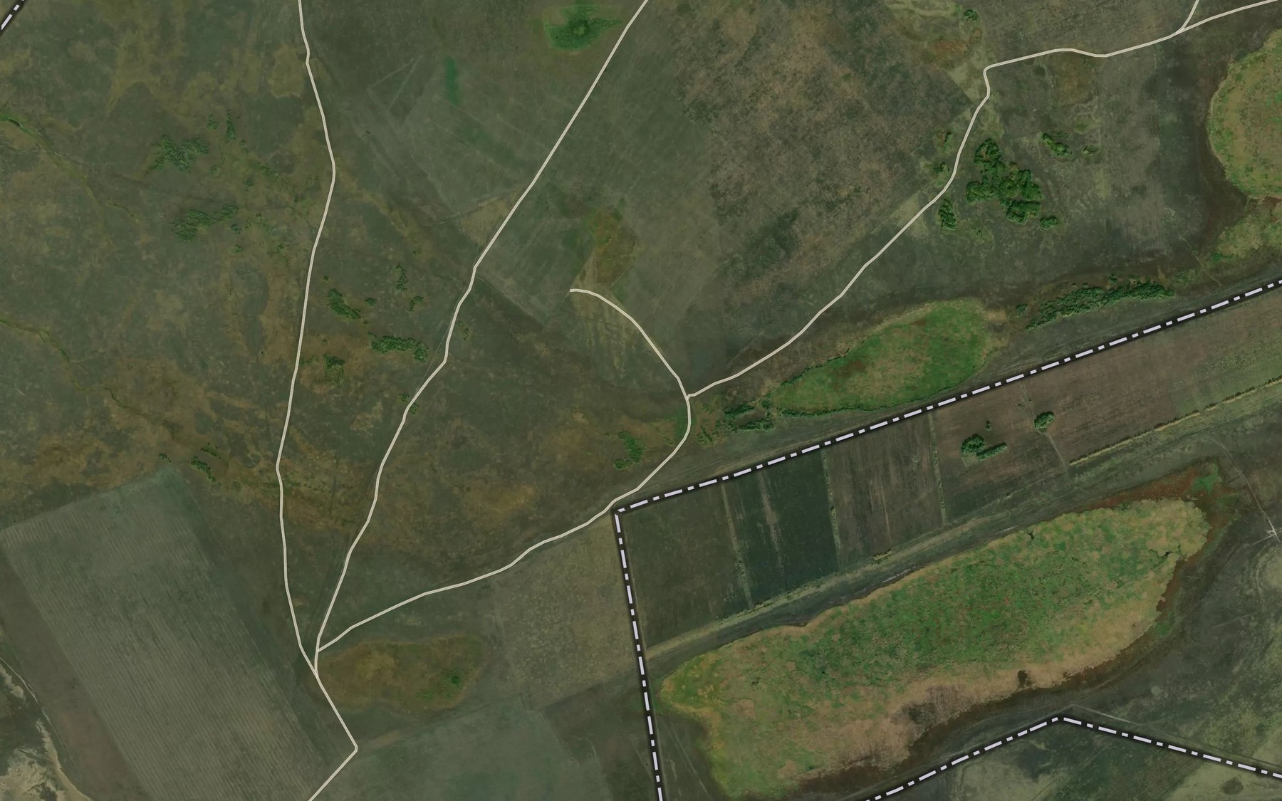 Satellite map of the Ozero Sal'noye