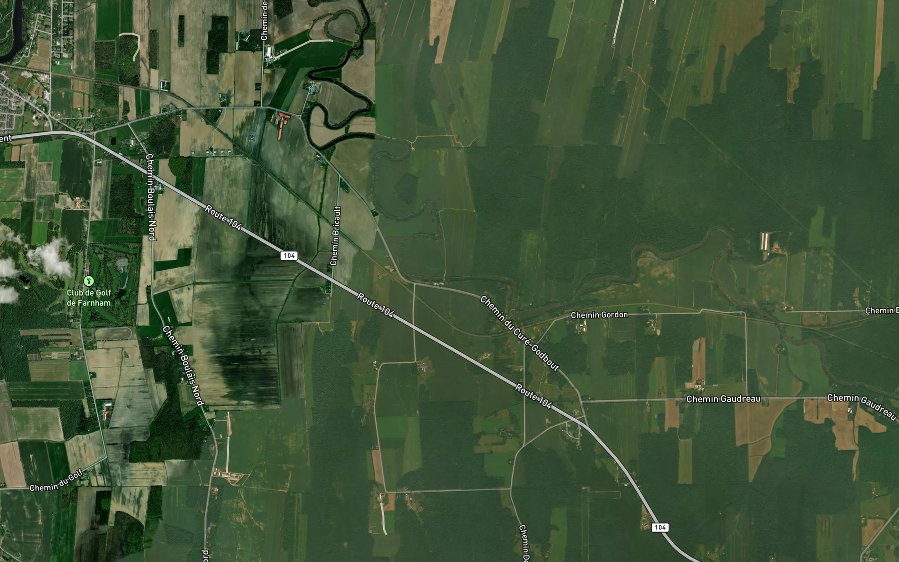 Satellite map of the Cours d'eau Cesaire-Mercure