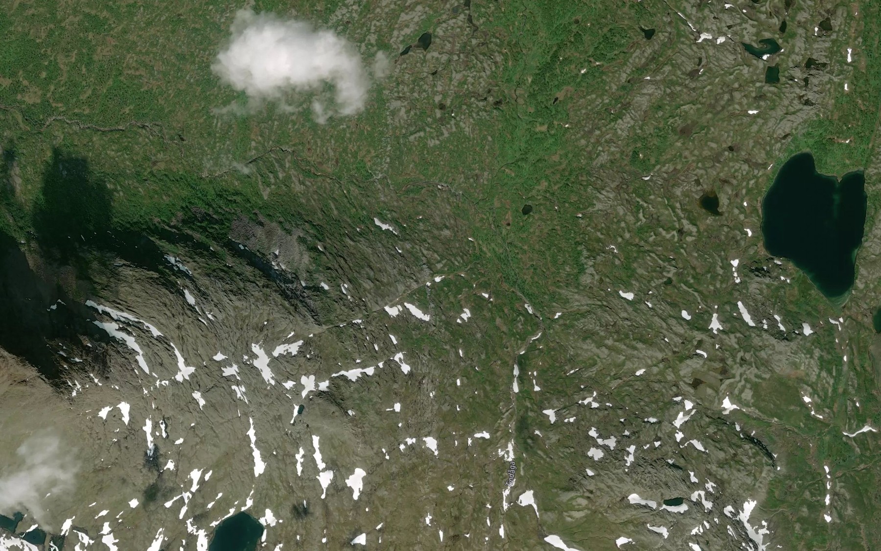 Satellite map of the Bjollhumpbekken