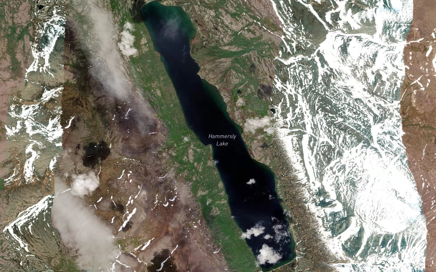 Satellite map of the Hammersly Lake
