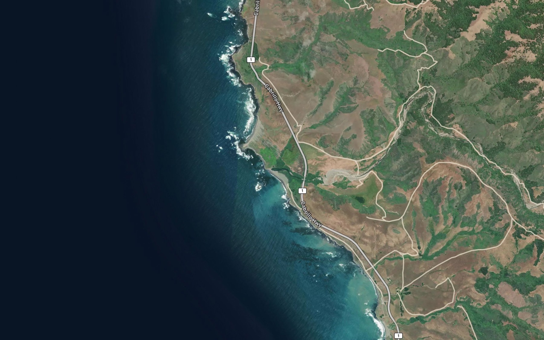 Satellite map of the Arroyo De La Laguna