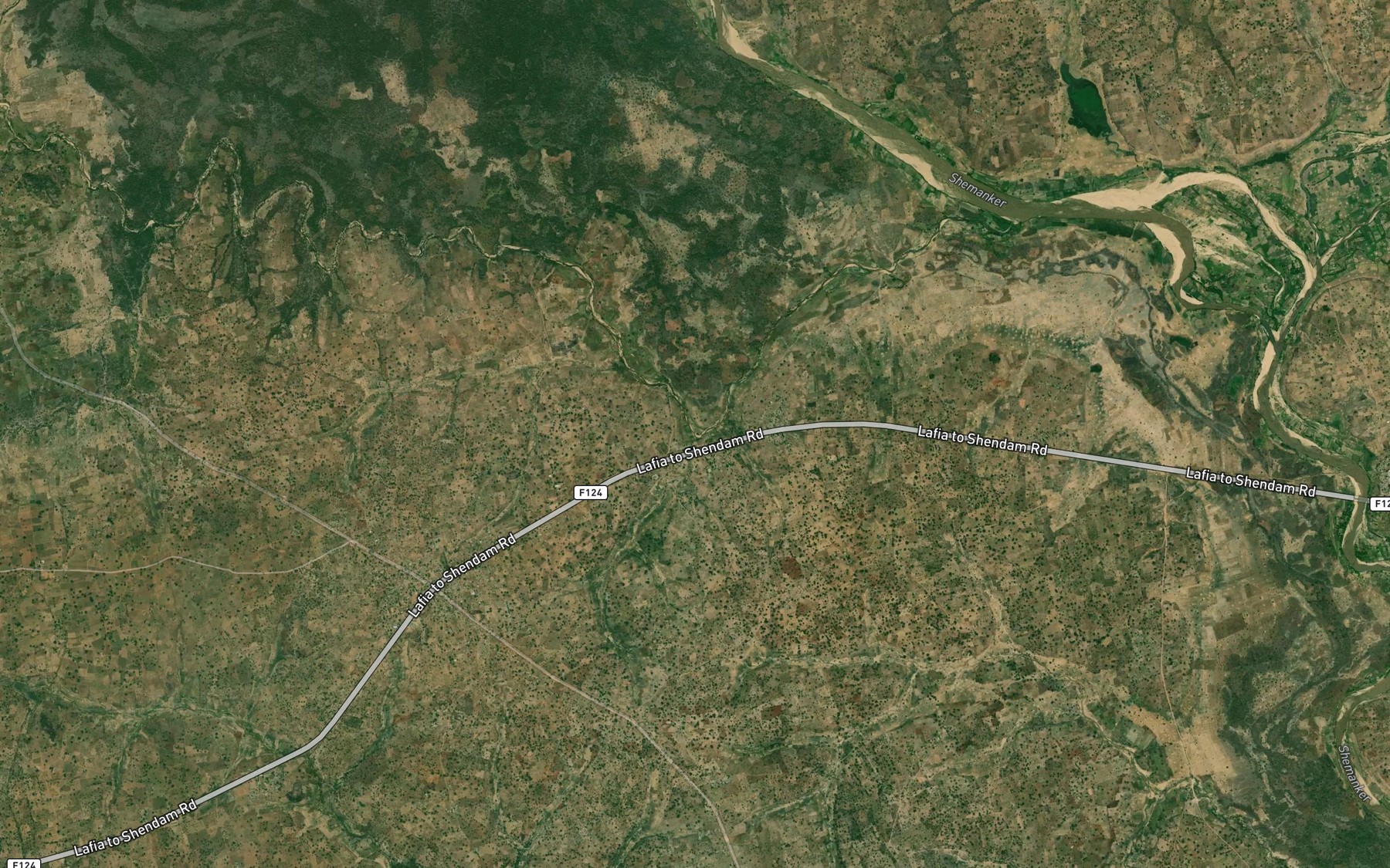 Satellite map of the River Kwagal