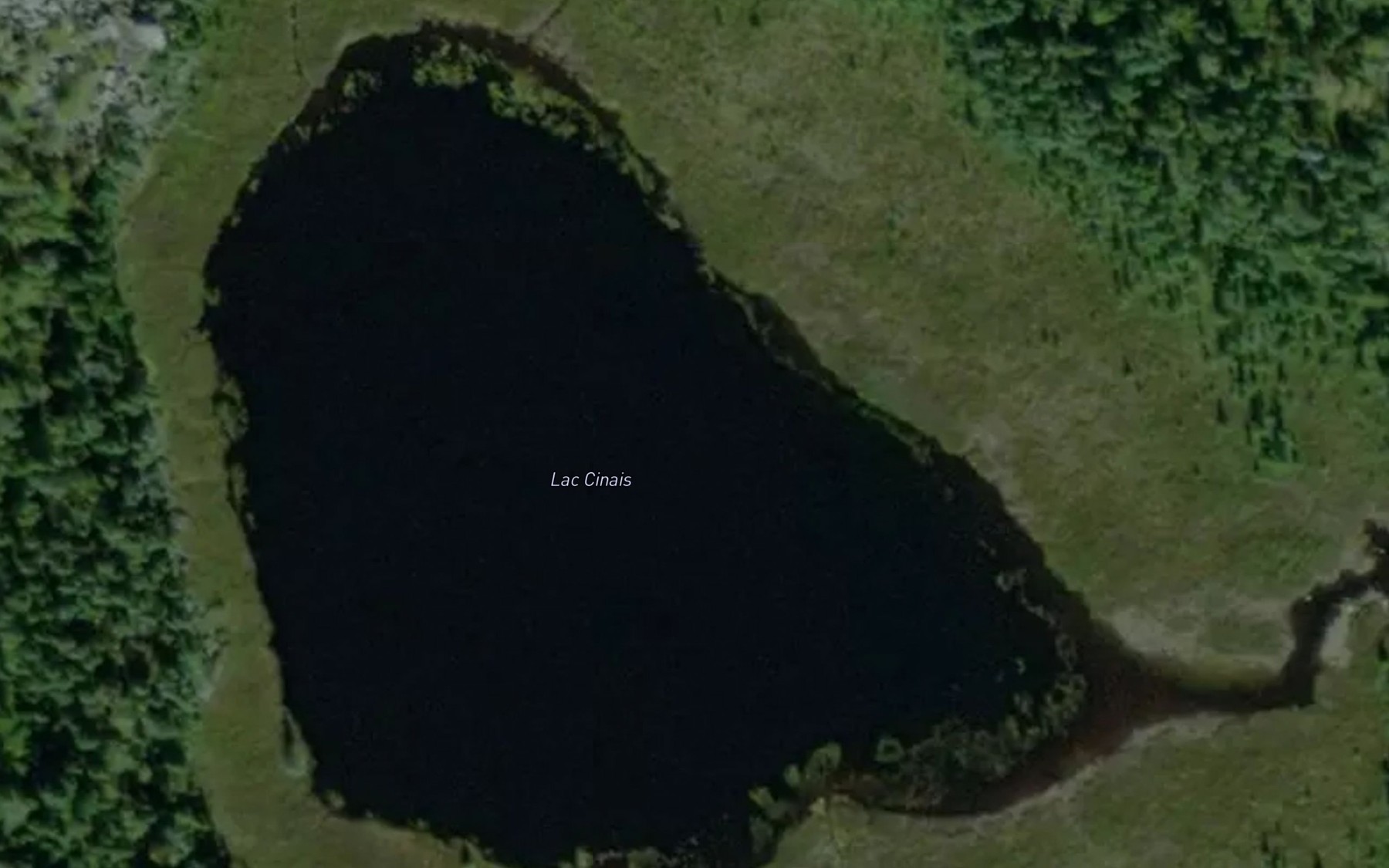 Satellite map of the Lac Cinais