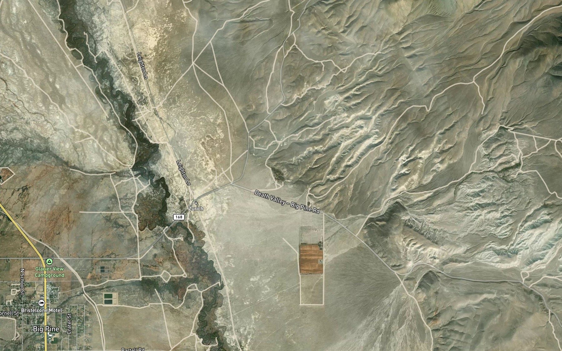 Satellite map of the Wilkerson Springs