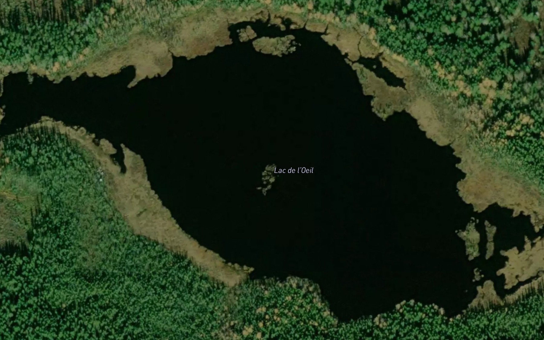 Satellite map of the Lac de l'Oeil