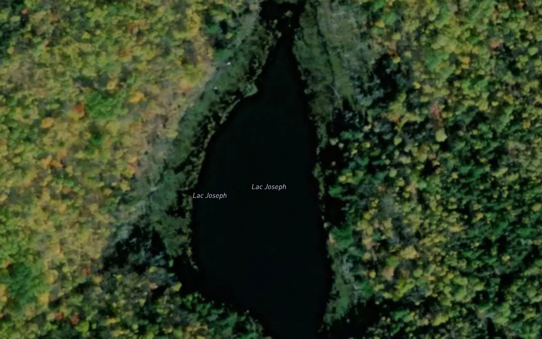 Satellite map of the Lac Joseph