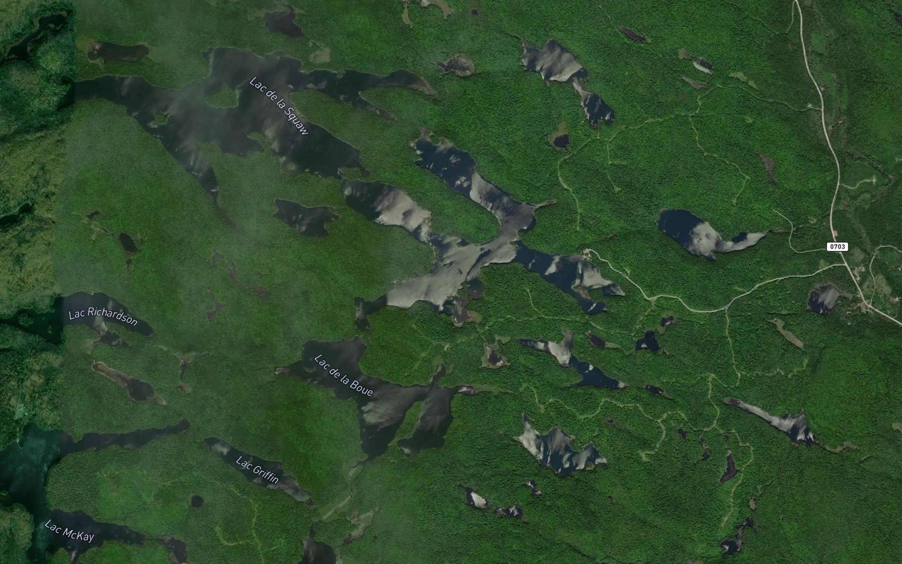Satellite map of the Baie Mud