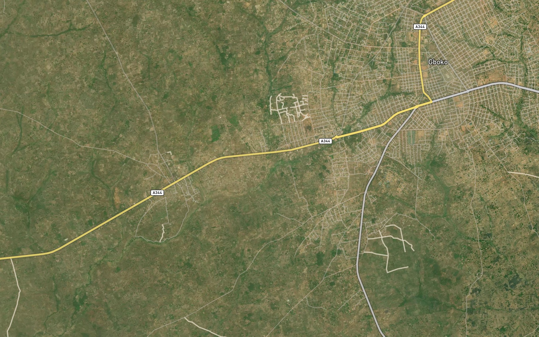 Satellite map of the River Nonnor