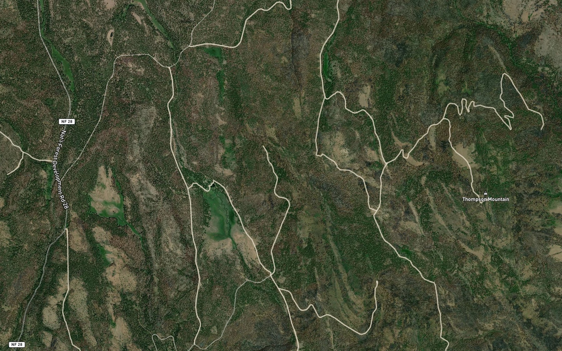 Satellite map of the Frog Spring
