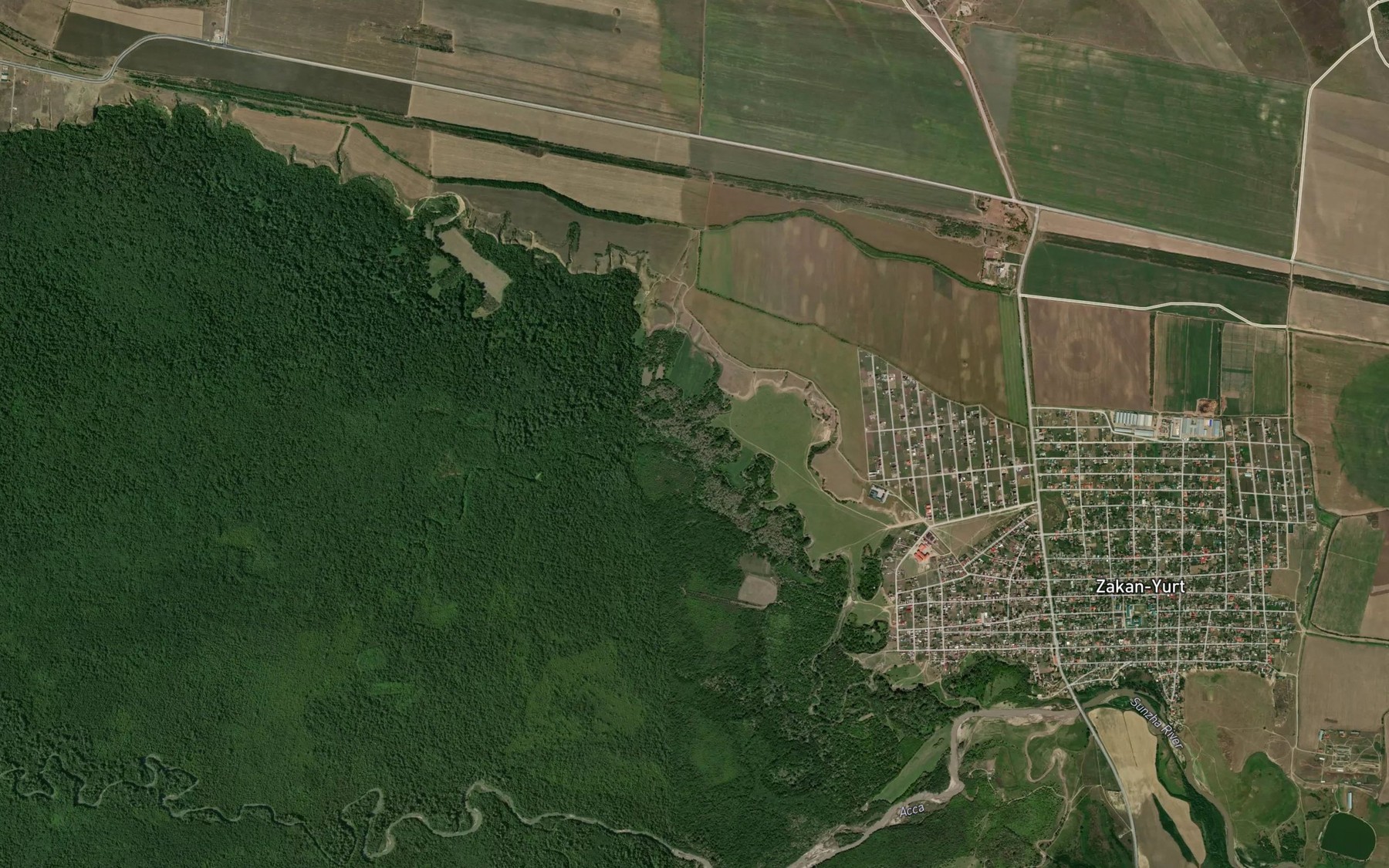 Satellite map of the Chernorech'ye