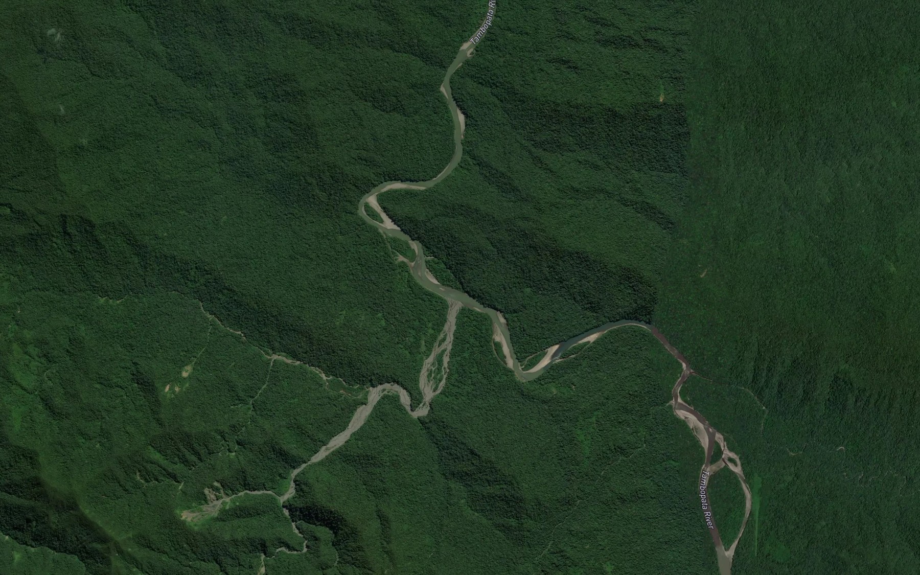Satellite map of the Quebrada Topati