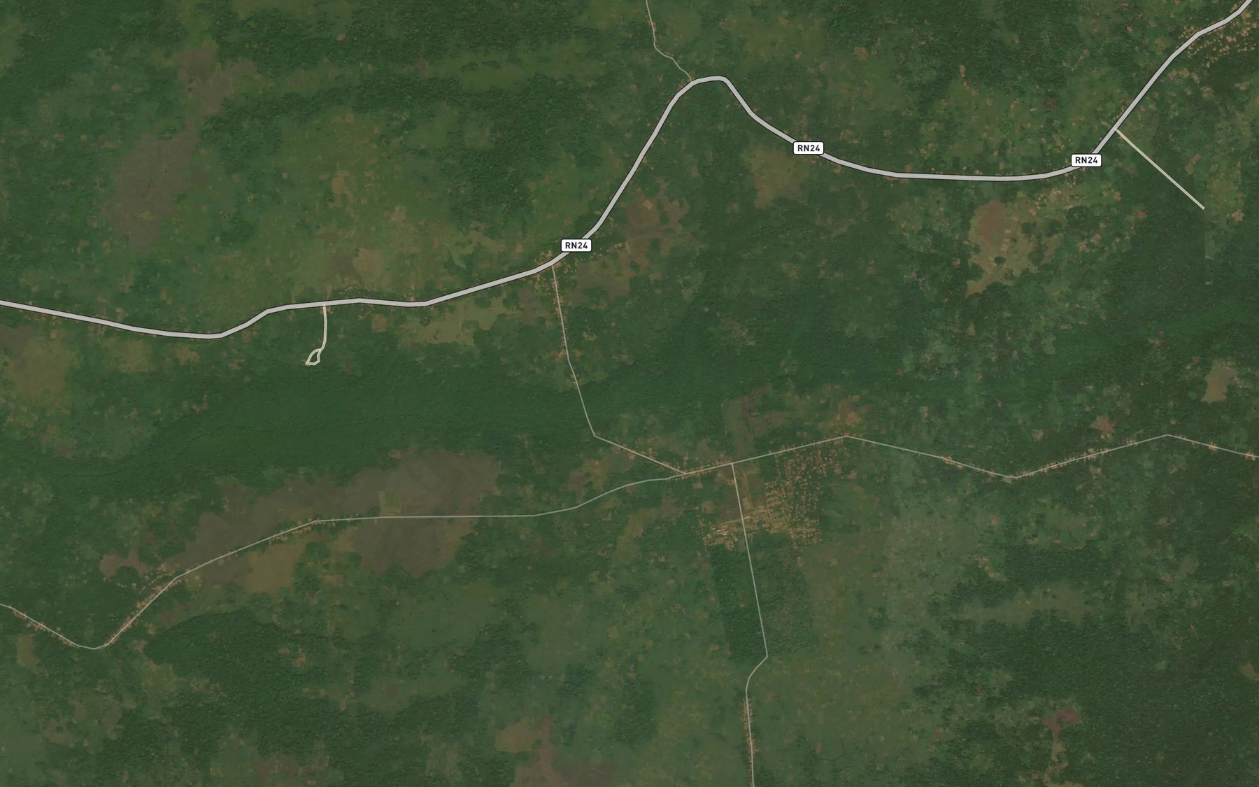 Satellite map of the Aga