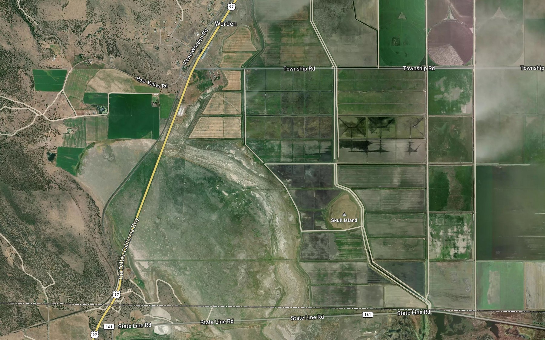 Satellite map of the West Canal