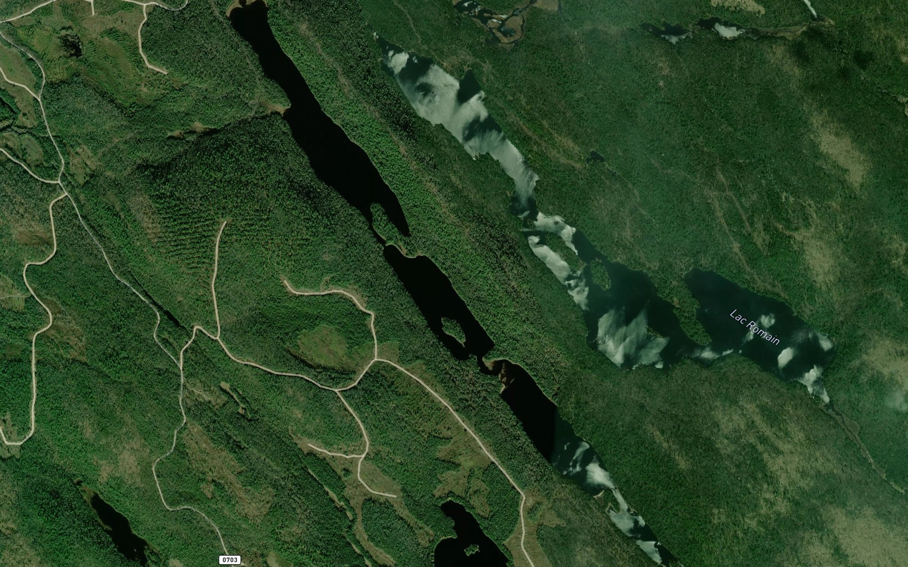 Satellite map of the Lac des Ruisseaux