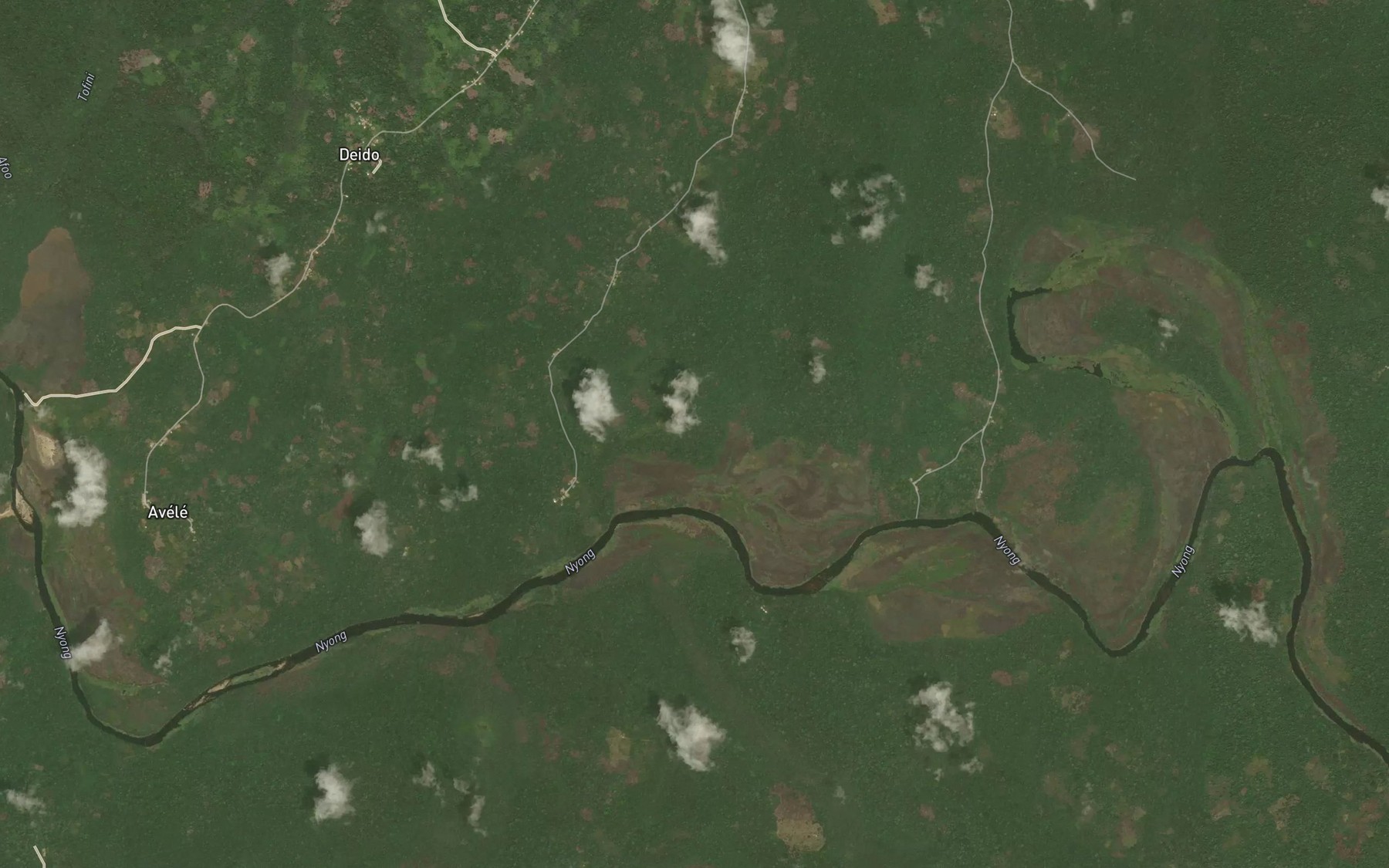 Satellite map of the Asamezor