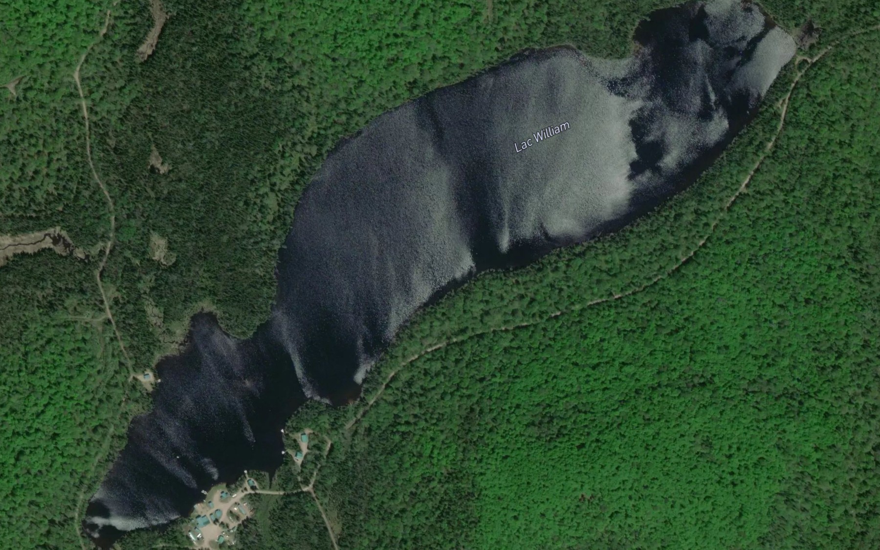 Satellite map of the Lac William