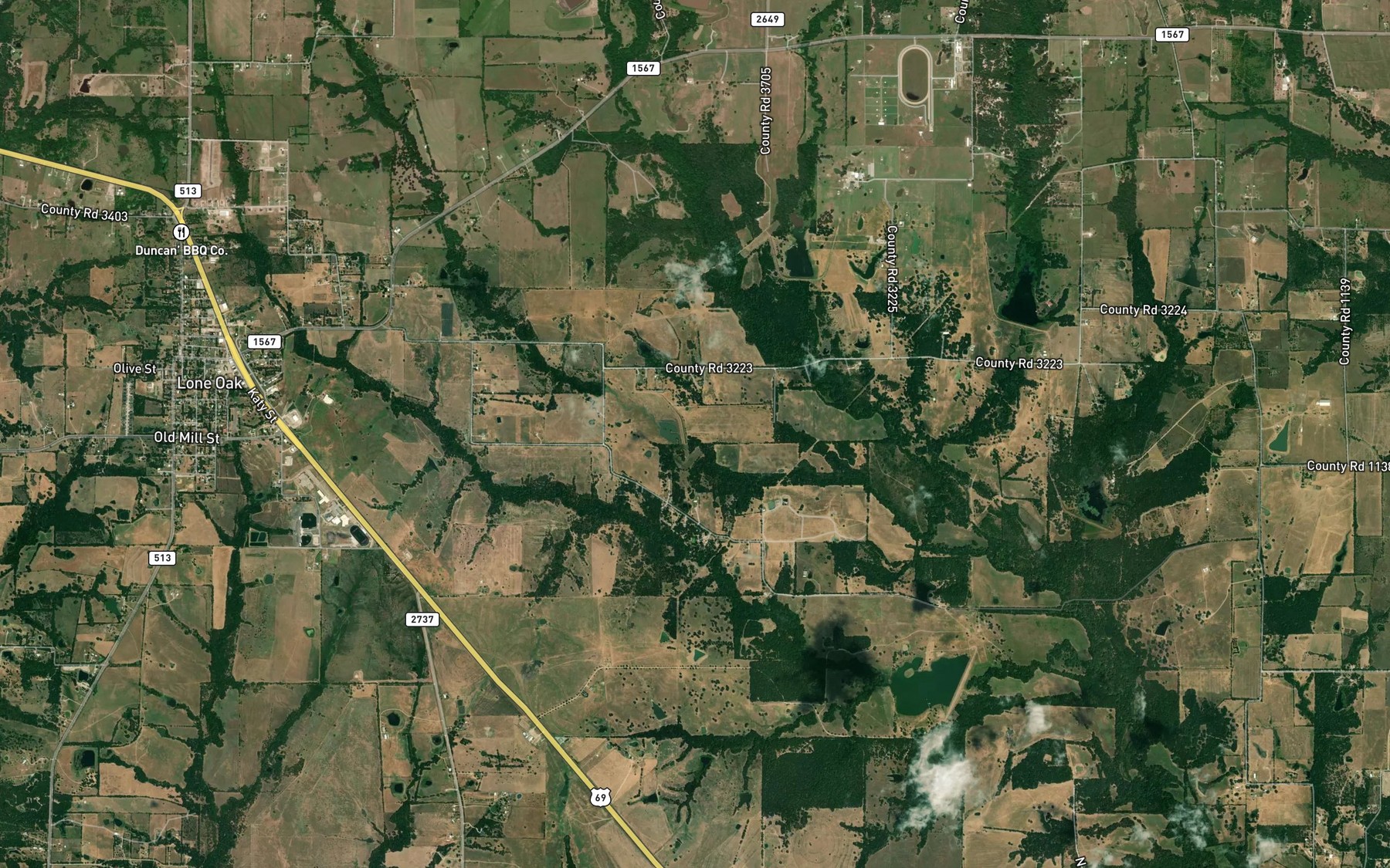 Satellite map of the Soil Conservation Service Site 6 Reservoir