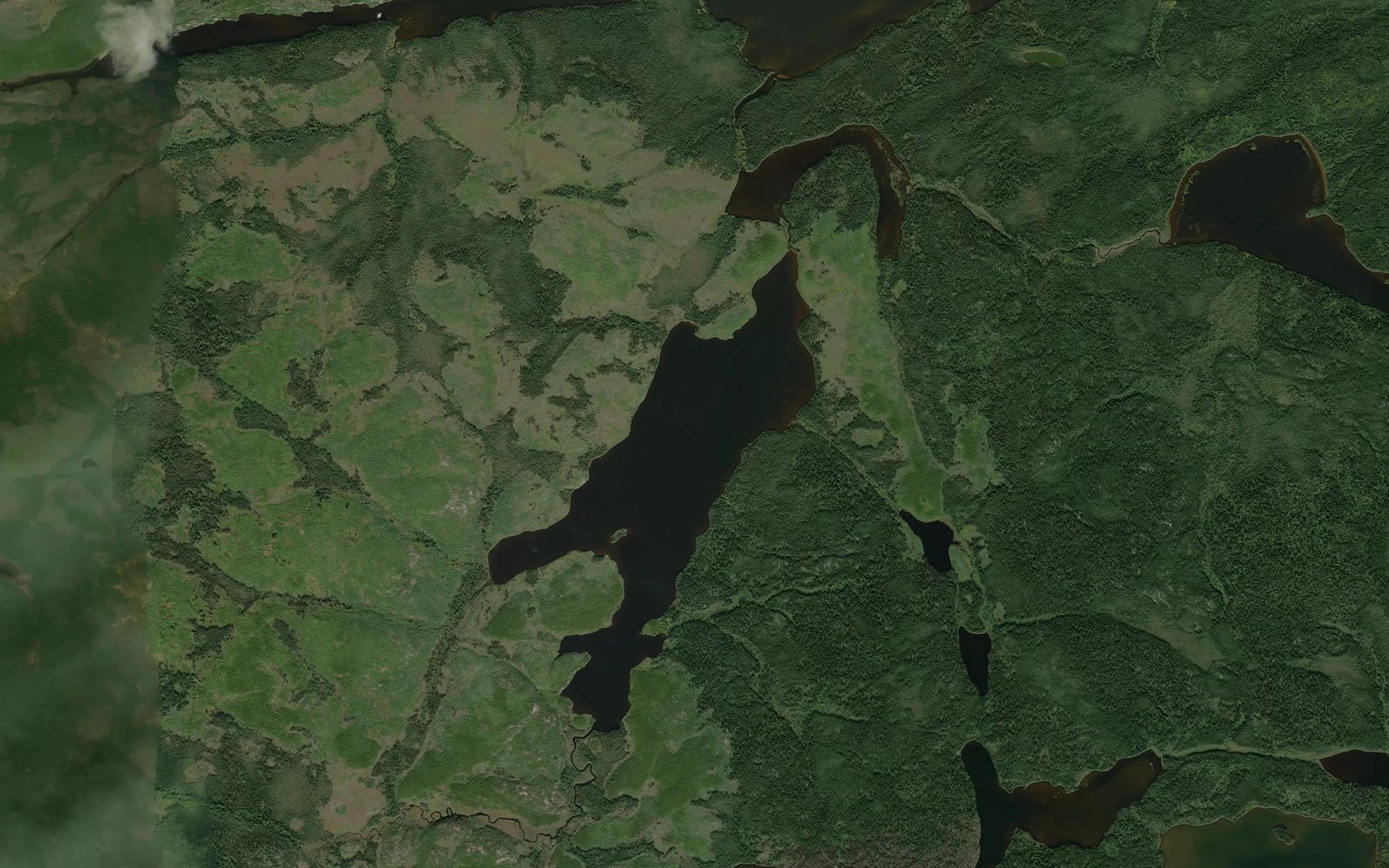 Satellite map of the Harttung Lake