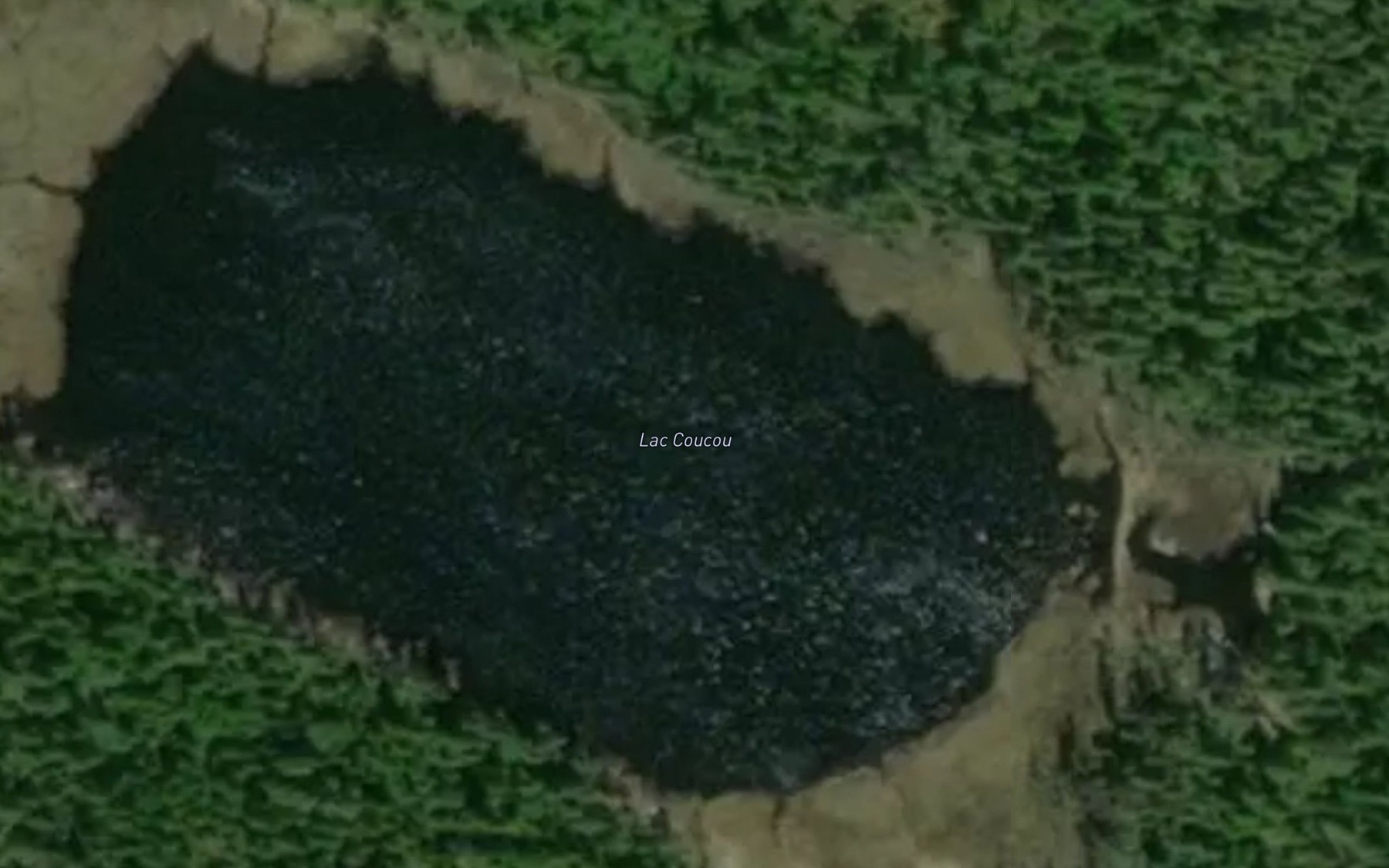 Satellite map of the Lac Coucou