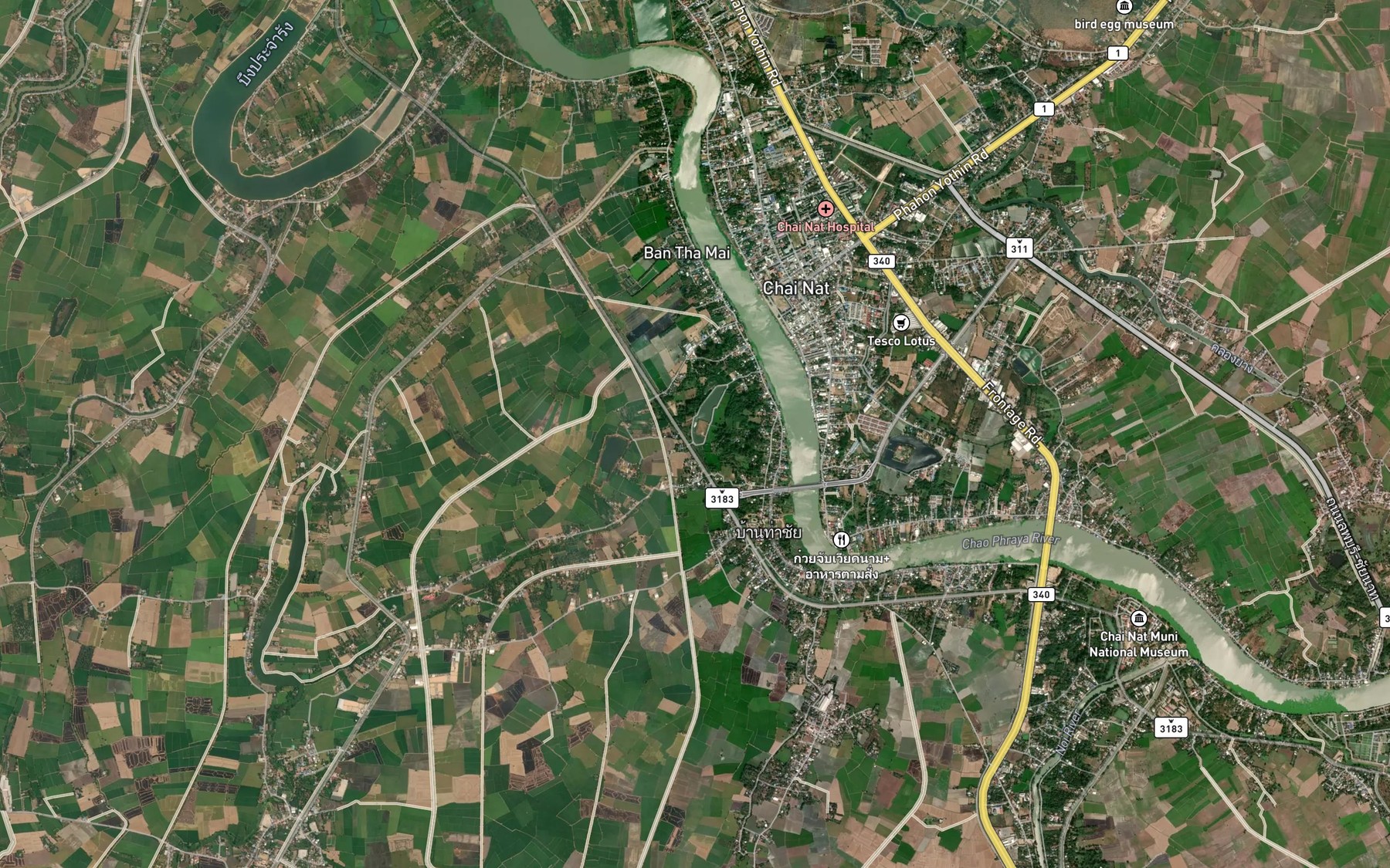 Satellite map of the Nong Khayai